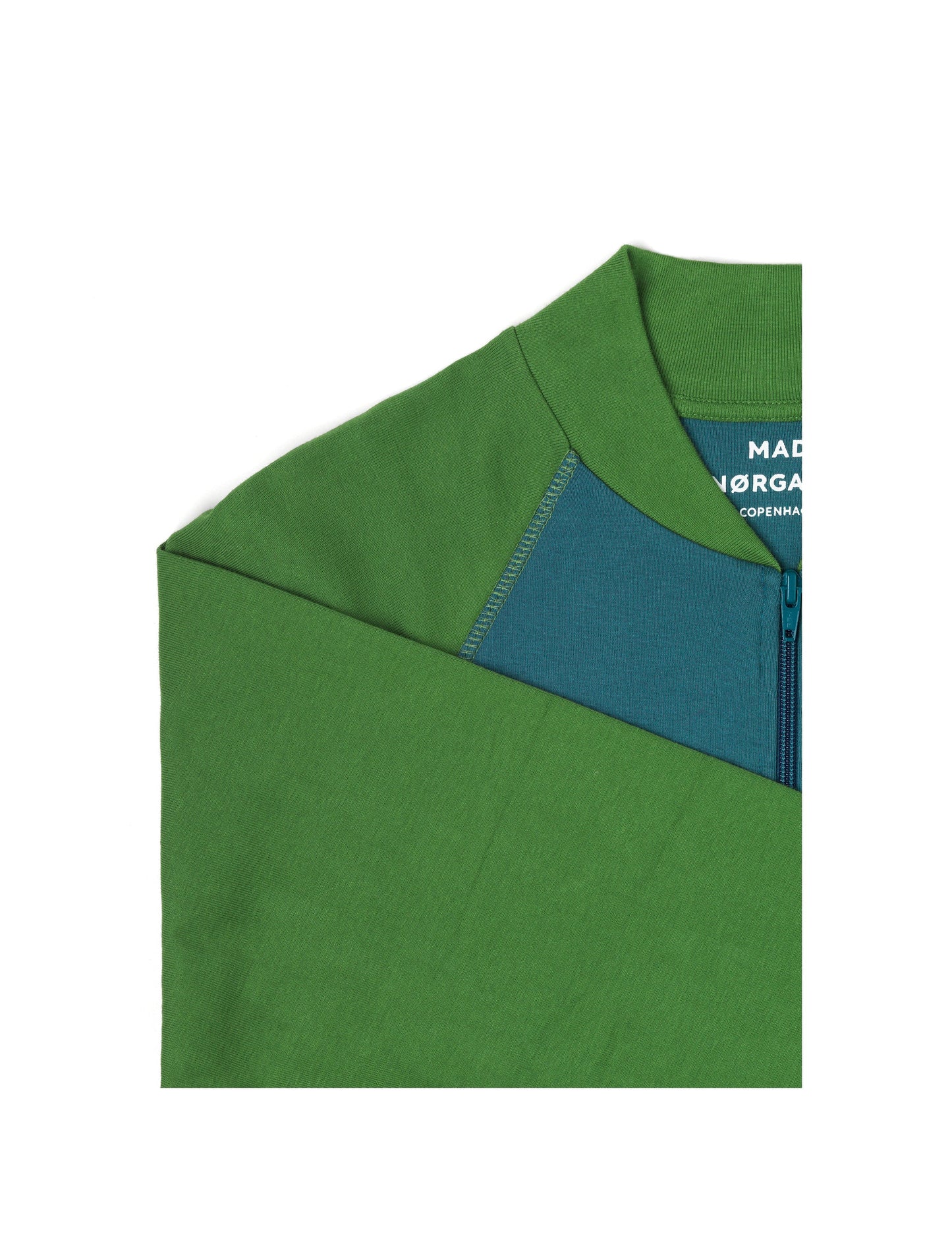 Cotton Rib Jacket Contrast, Garden Green/Stargazer