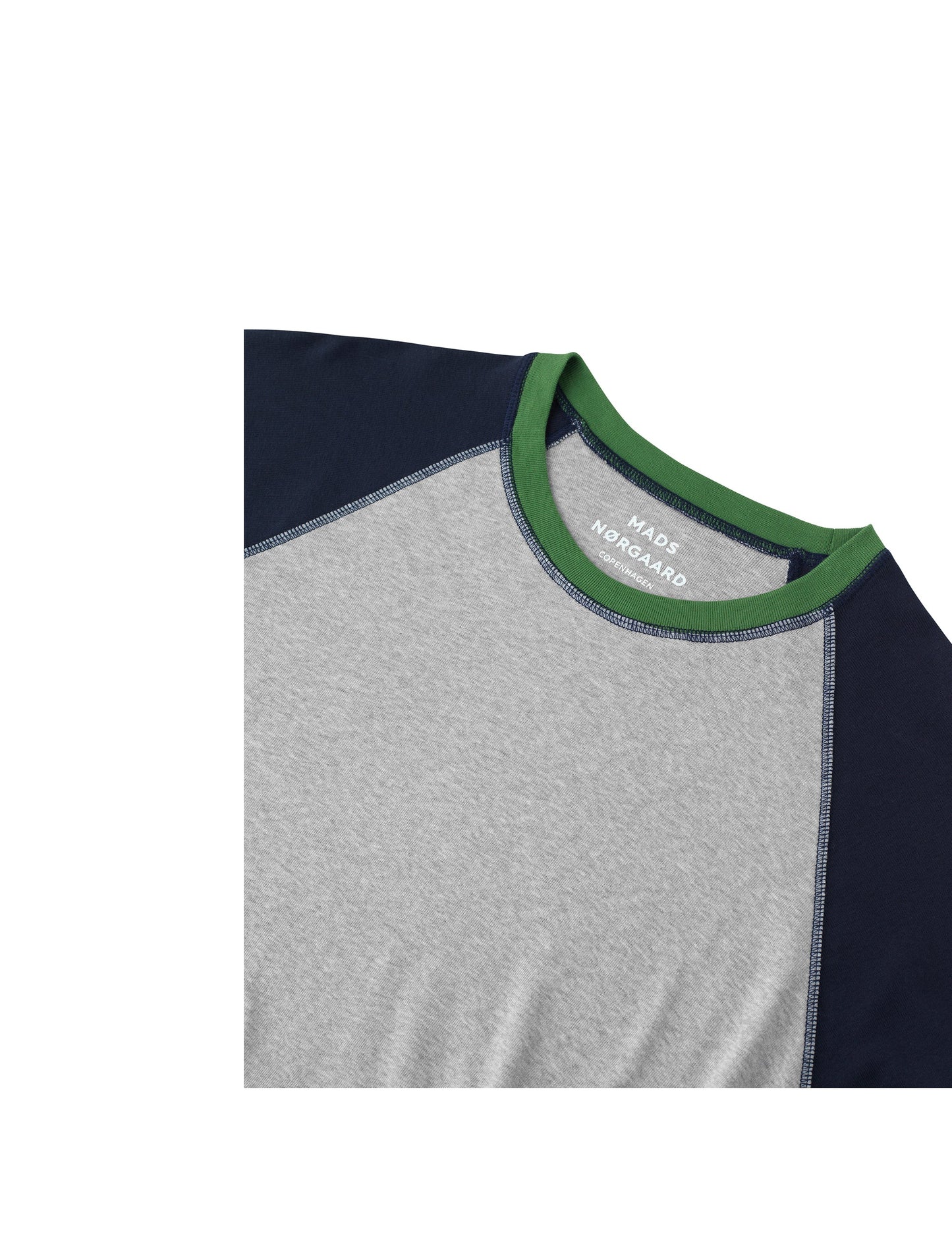 Cotton Rib Stelt Contrast, Navy/Grey Mel/Artichoke