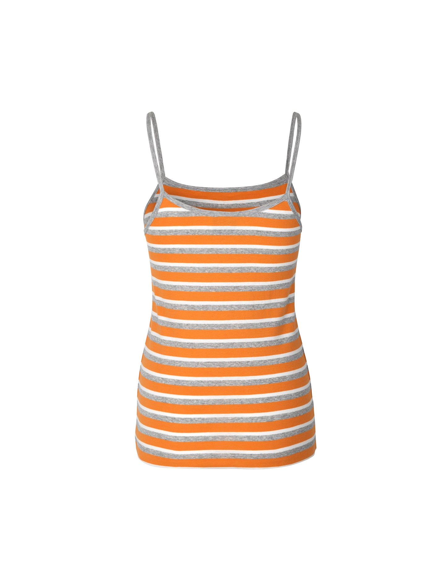 1x1 Stripe Stripe Trille, Orange/Grey Melange