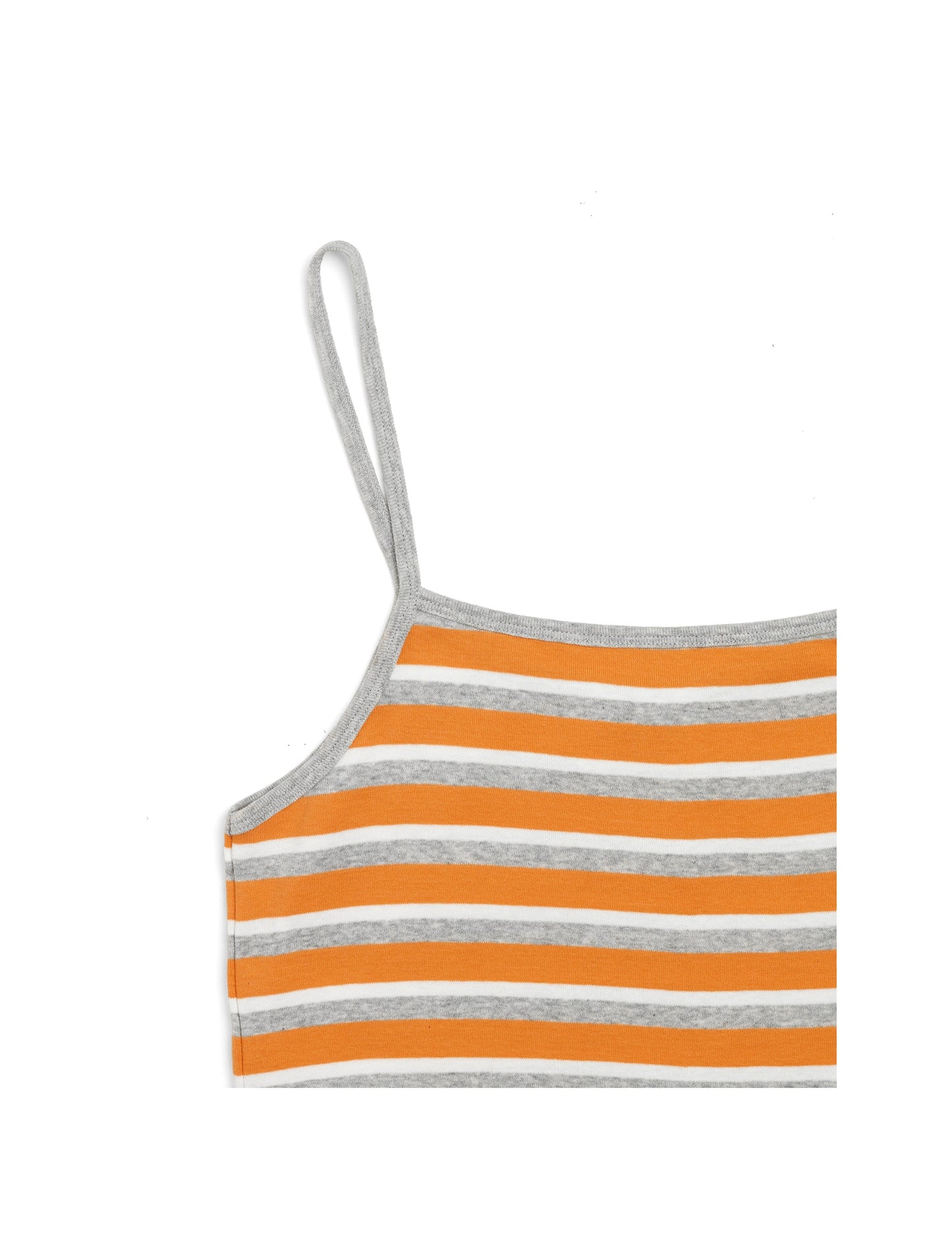 1x1 Stripe Stripe Trille, Orange/Grey Melange