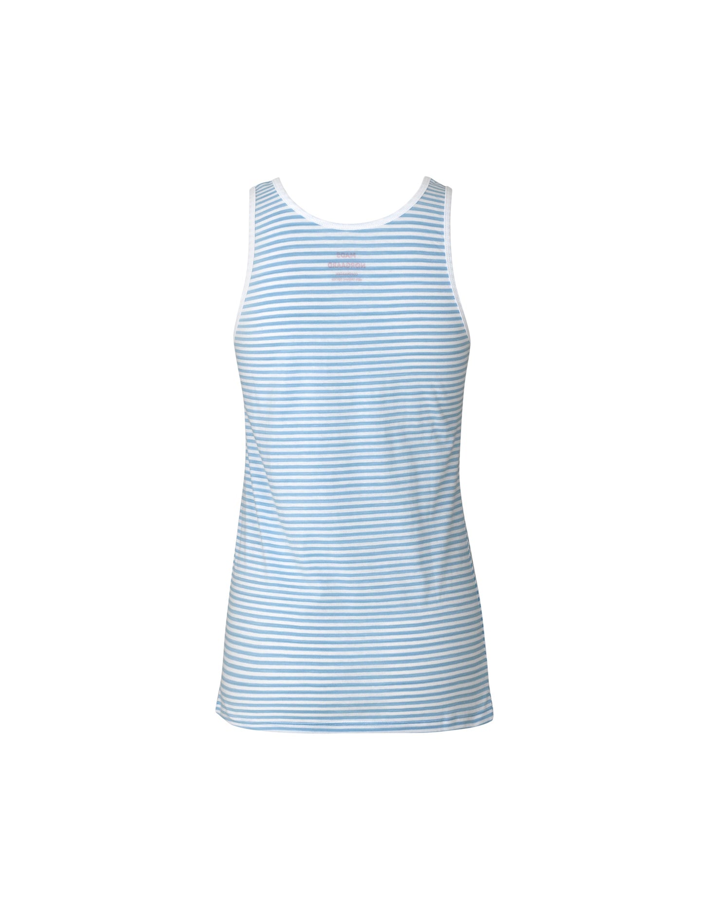 Organic Favorite Stripe Topsa, Soft Sky/white