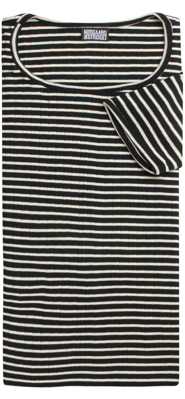 101 Short Sleeve NPS Stripes, Black/Ecru