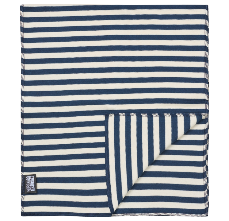 NPS Scarf Interlock, Marine/Ecru