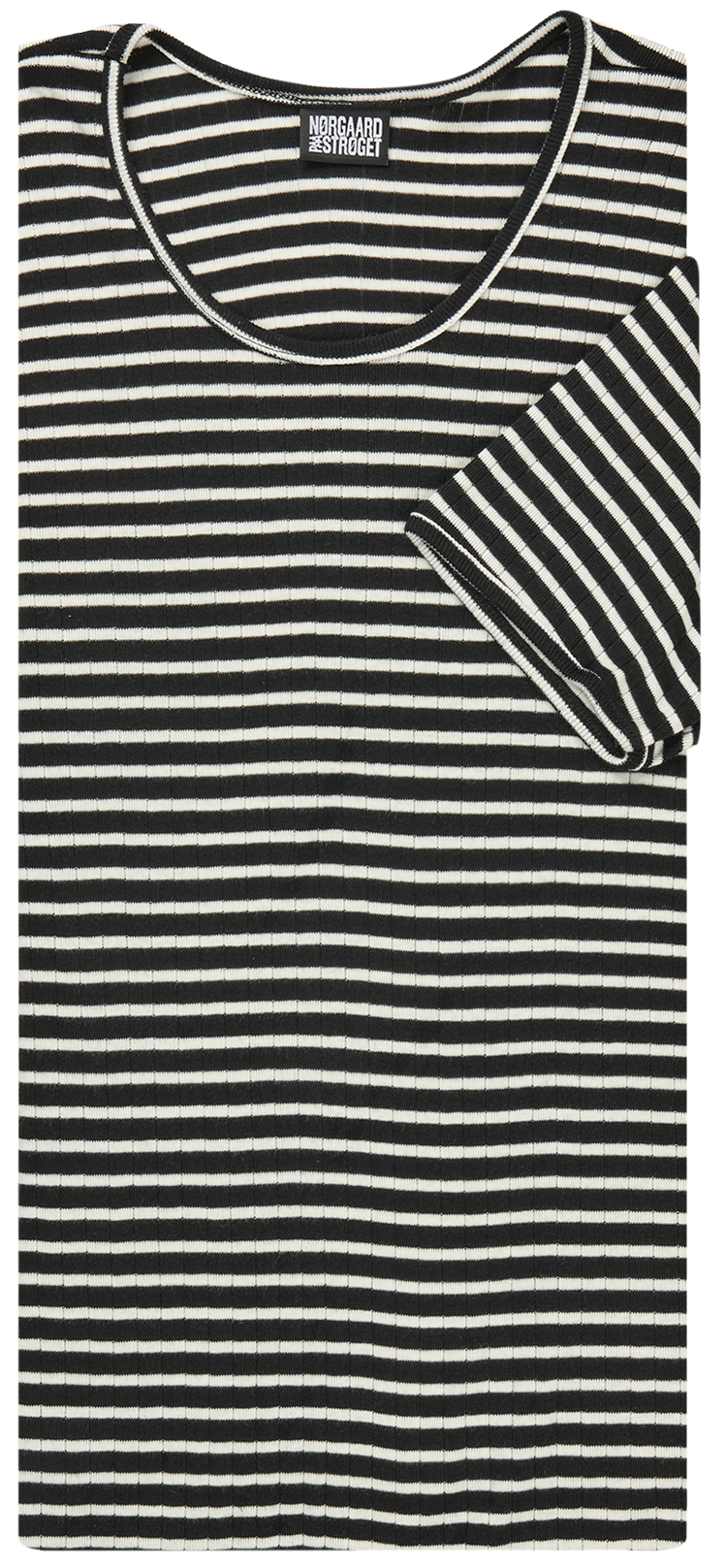 101 Short Sleeve NPS Stripes, Black/Ecru