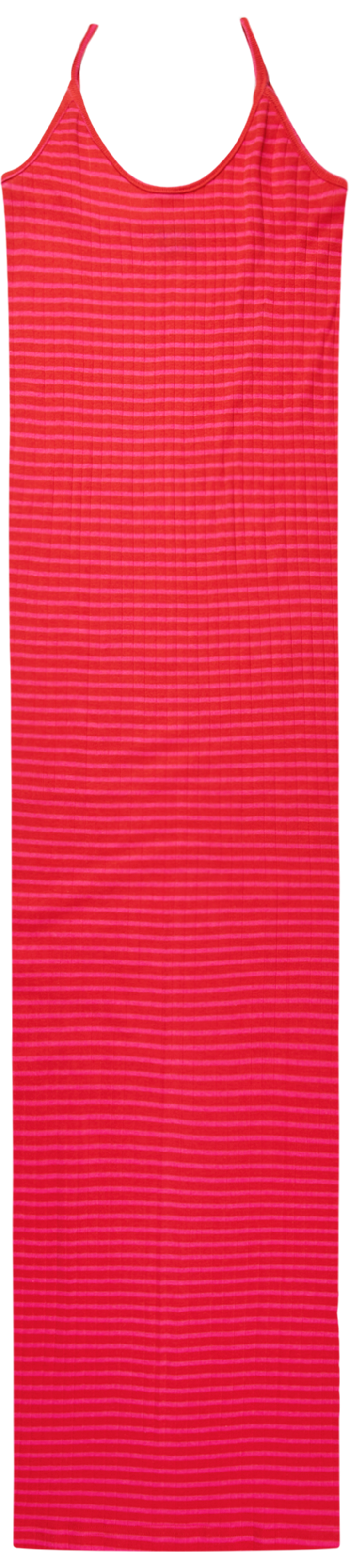 NPS Strap Dress NPS Stripe, Red/Chock