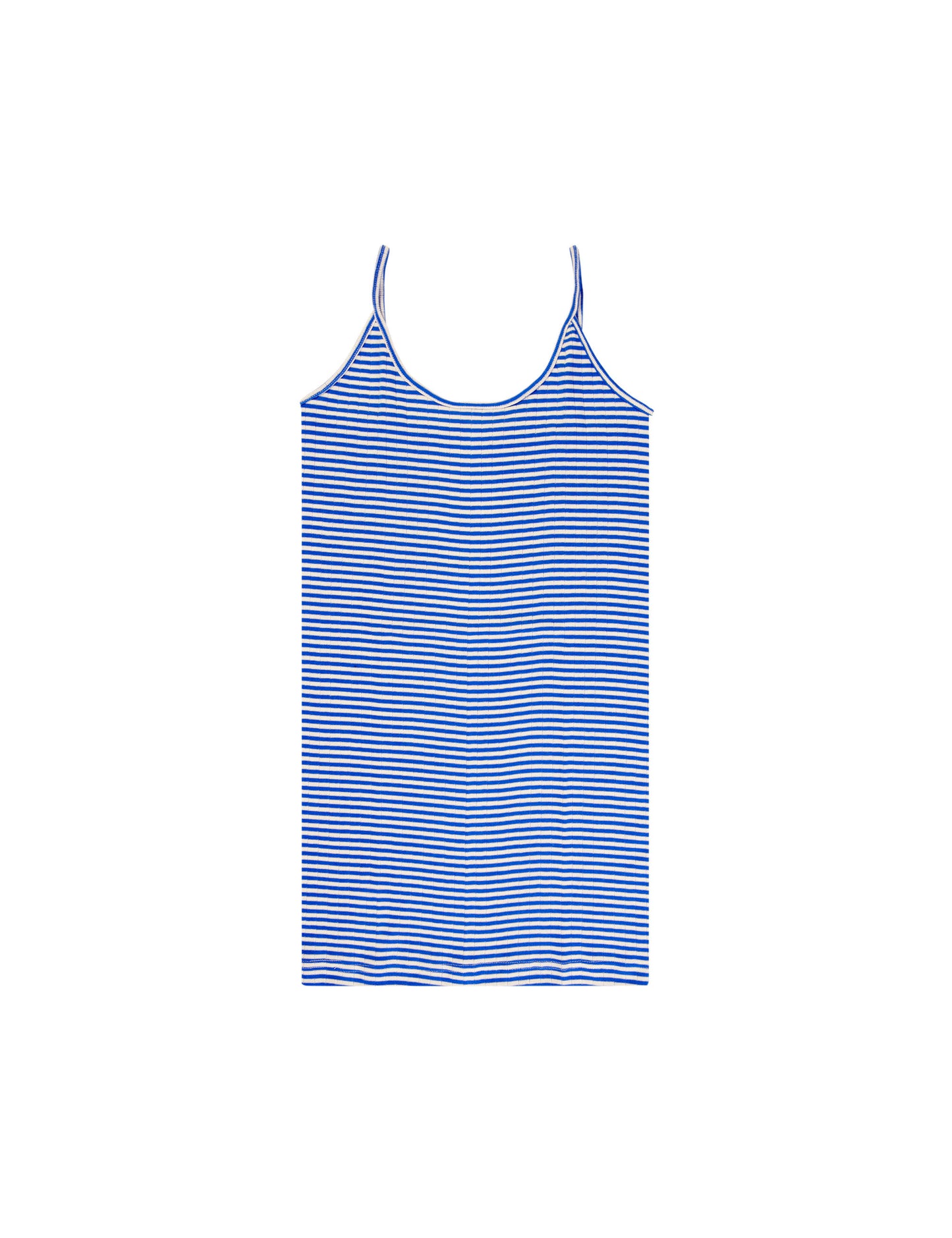 NPS Strap Top Fine Stripe, Klein/Ecru