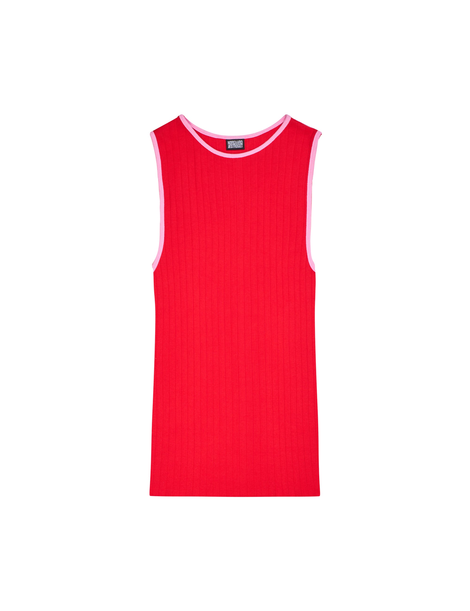 NPS Tank Top Kontrast, Red/Light Pink – MADS NØRGAARD – COPENHAGEN