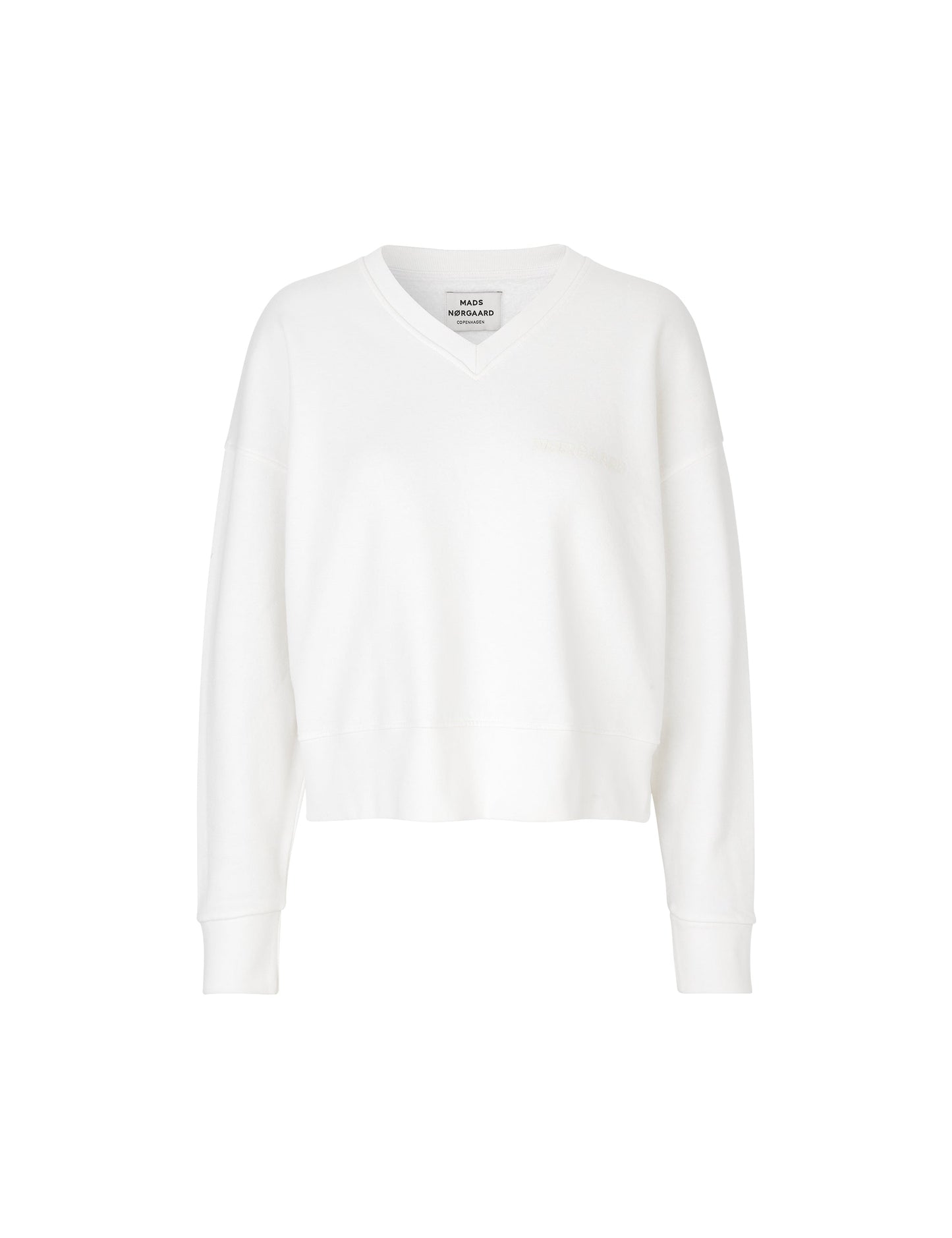 Organic sweat Tilvina v logo, Ecru