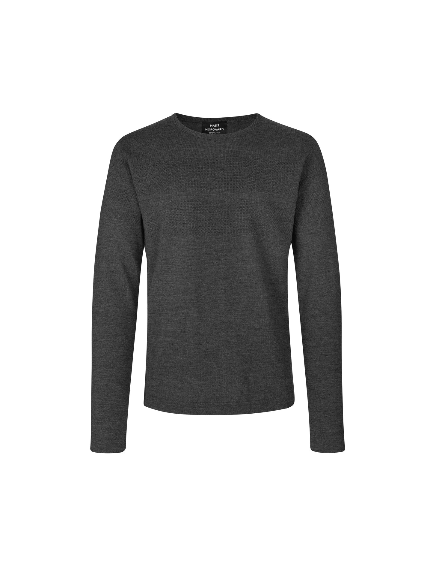 100% Light Wool Klap, Charcoal Melange