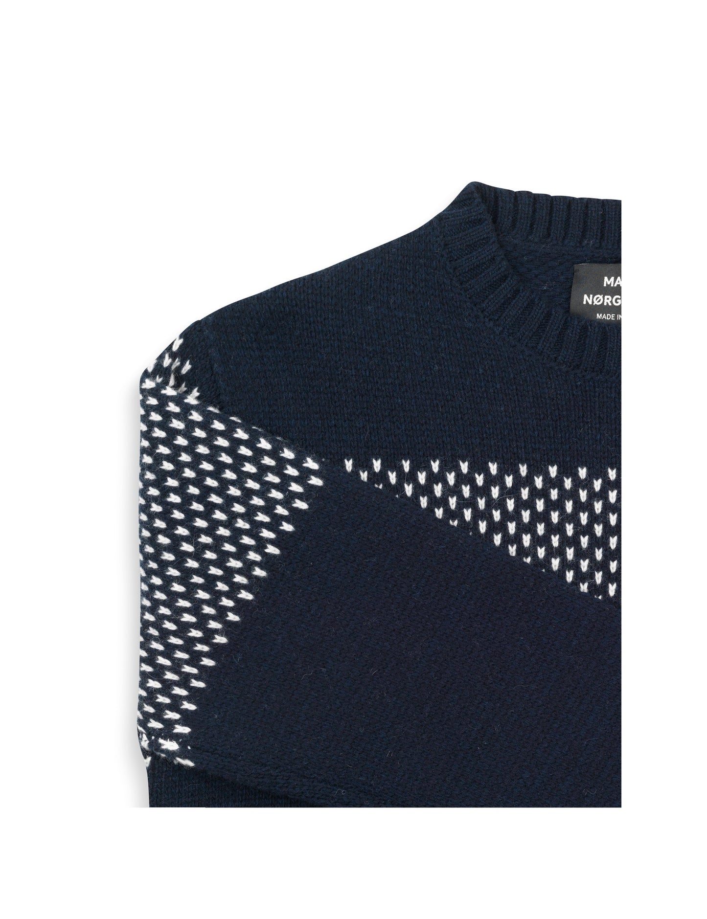 Lusekofte Kello Placed, Navy/Ecru