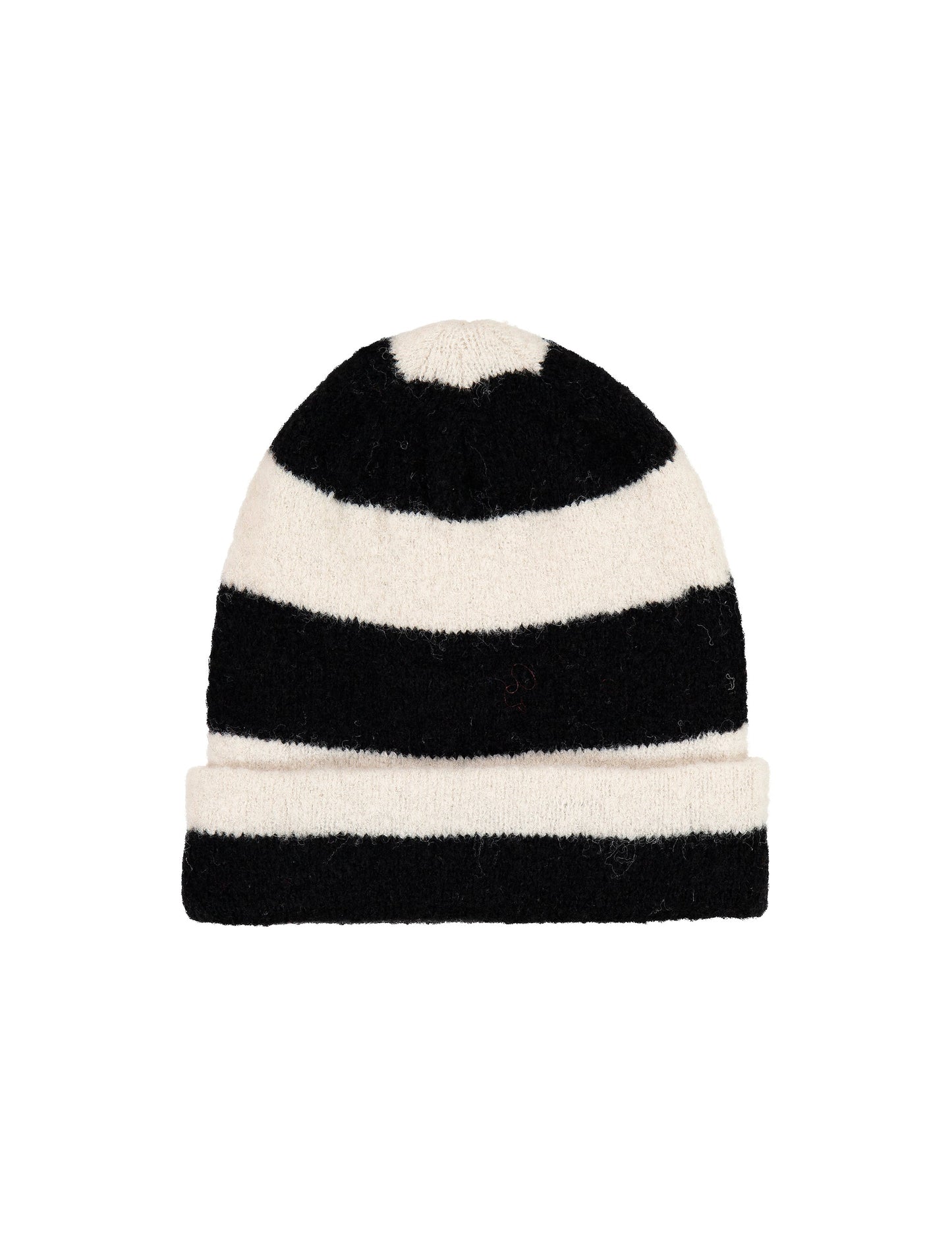Soft Brushed Knit Alvira, Black/Off White