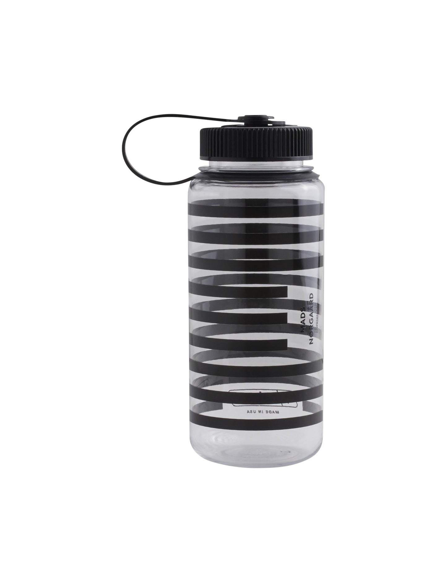 Nalgene Water Bottle, Black/White
