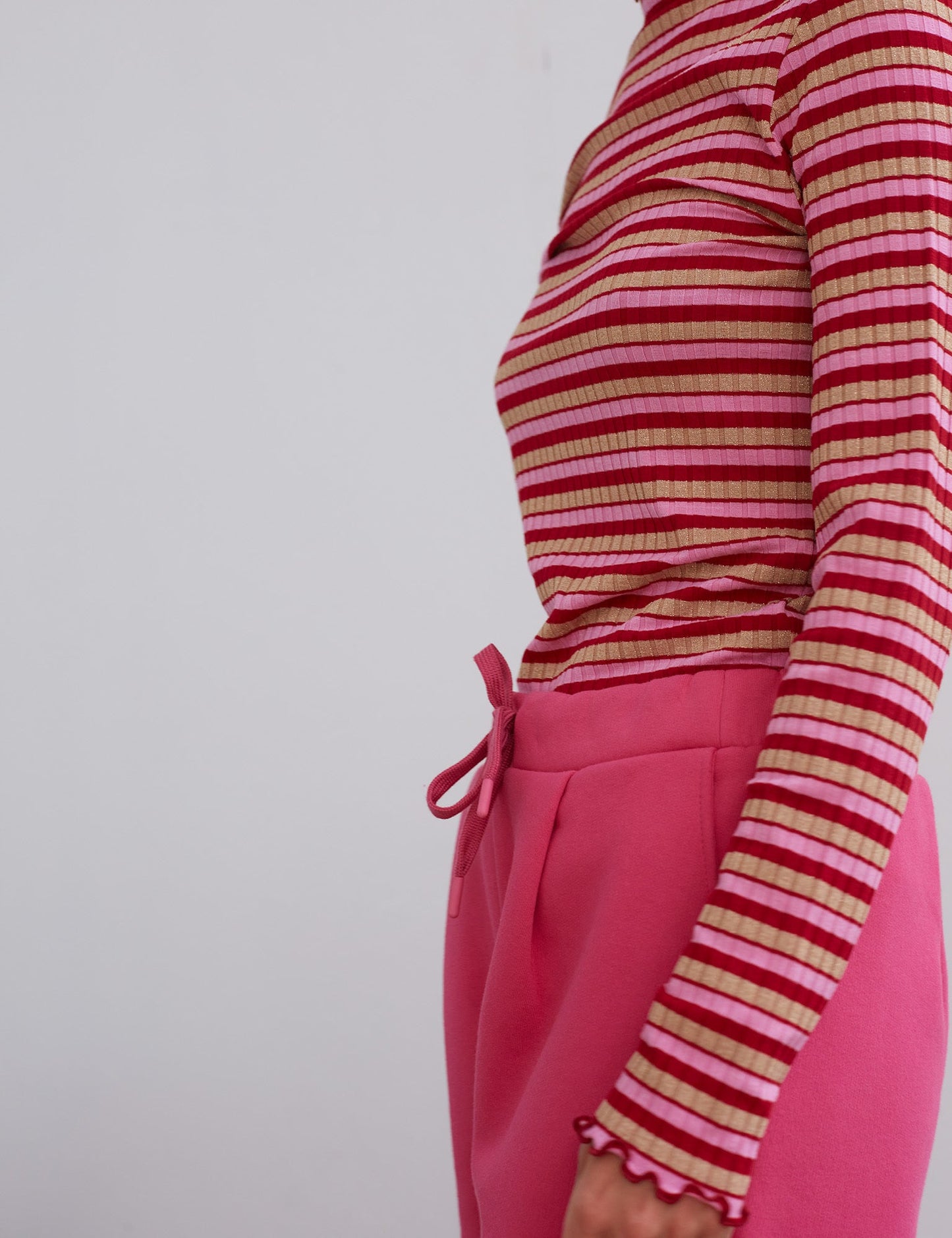 5x5 Sparkle Stripe Trutte, Red Multi