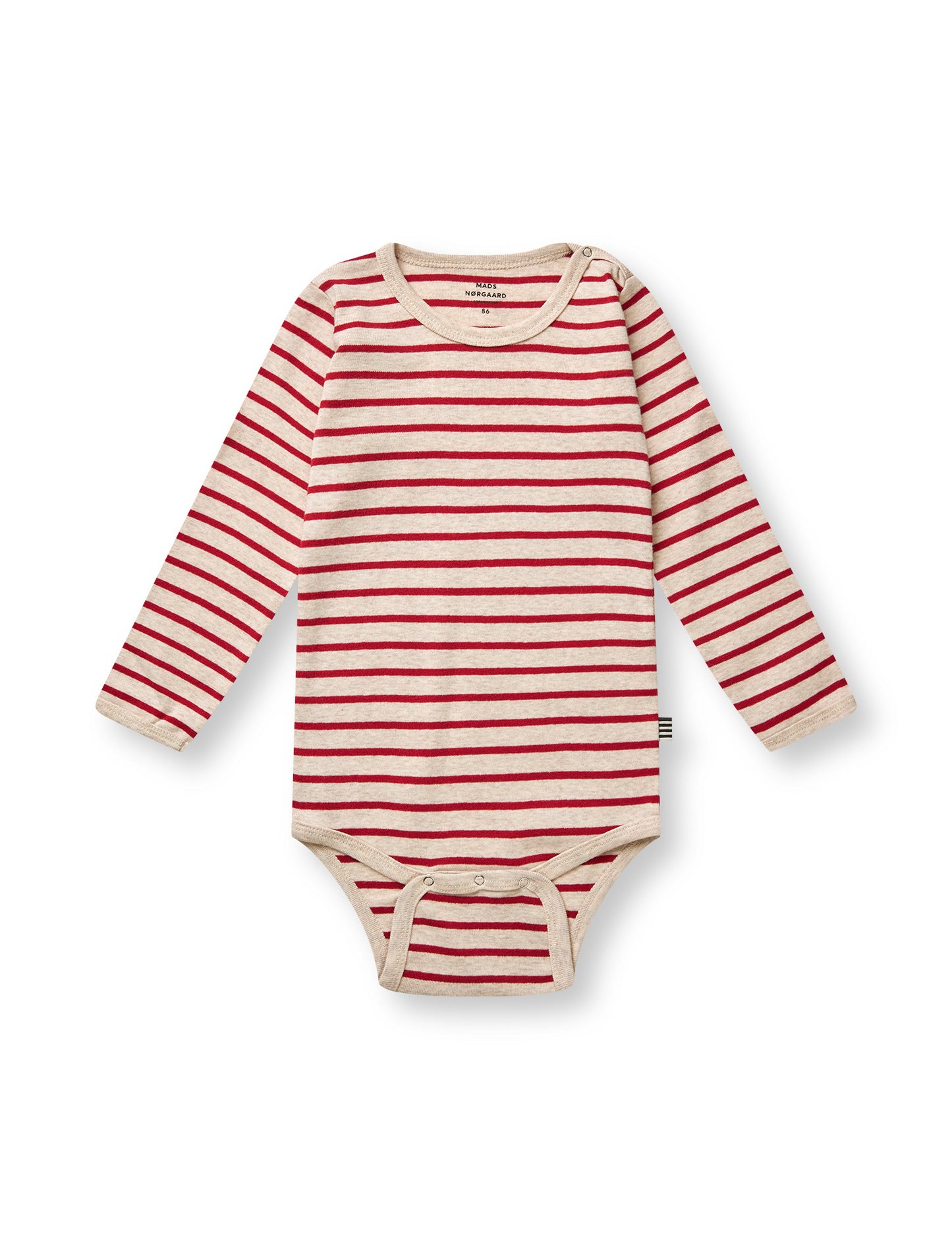 Soft Striped Rib Body, Red / Nature Mel