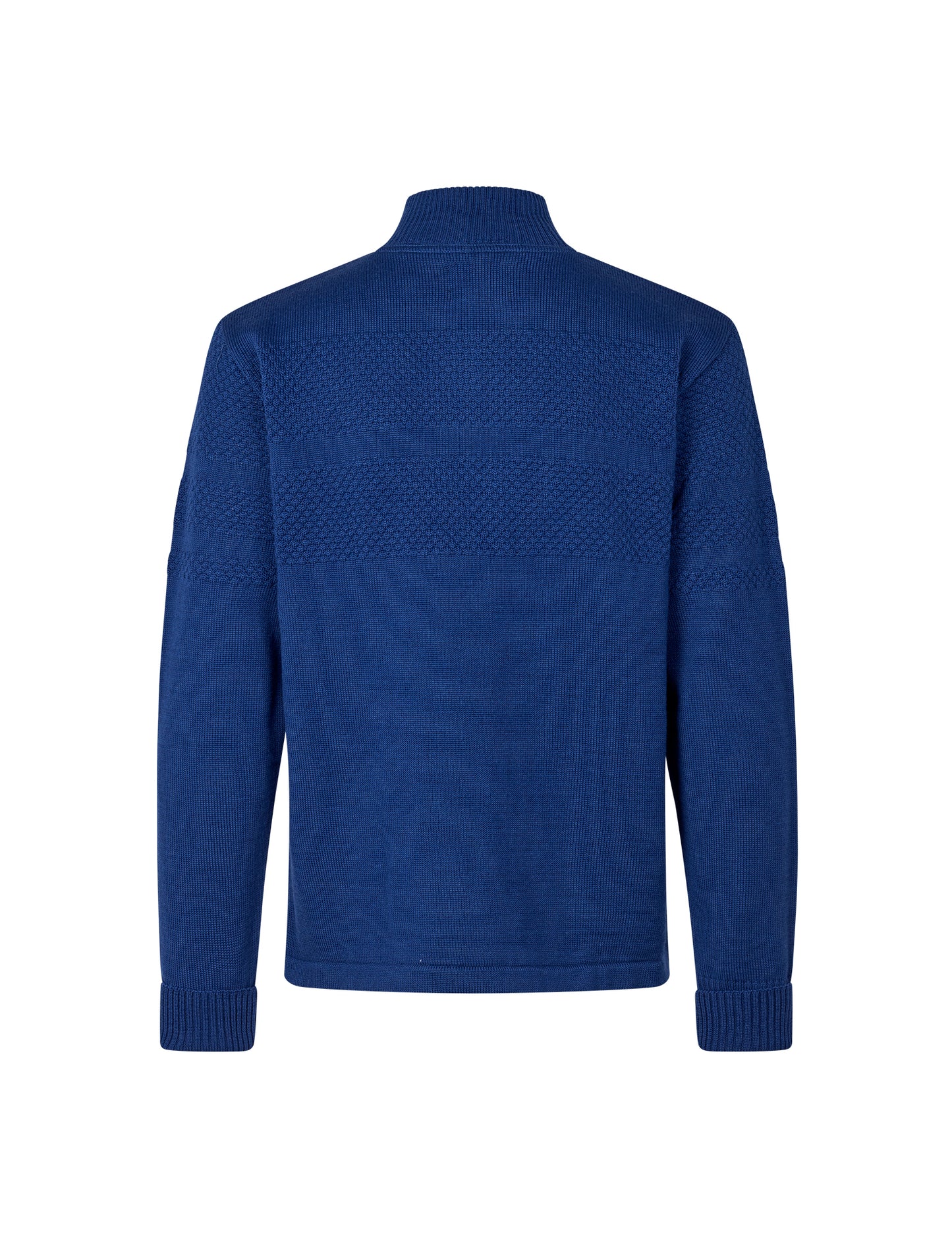 Wool Klemens Zip Knit, Estate Blue