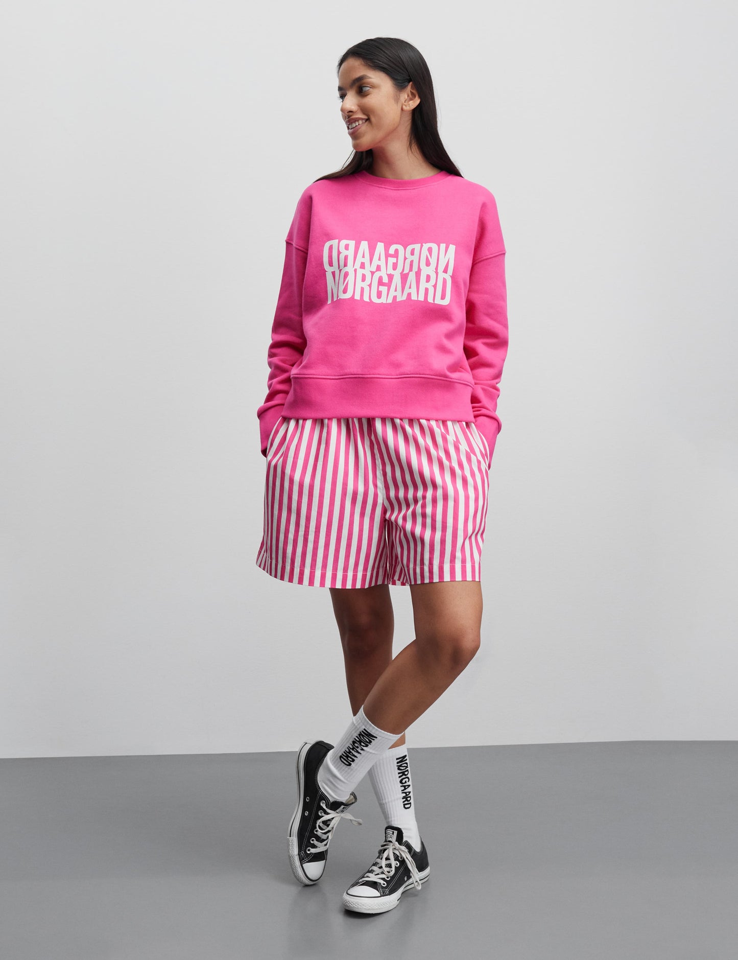 Organic Sweat Tilvina Sweatshirt, Fuchsia Purple