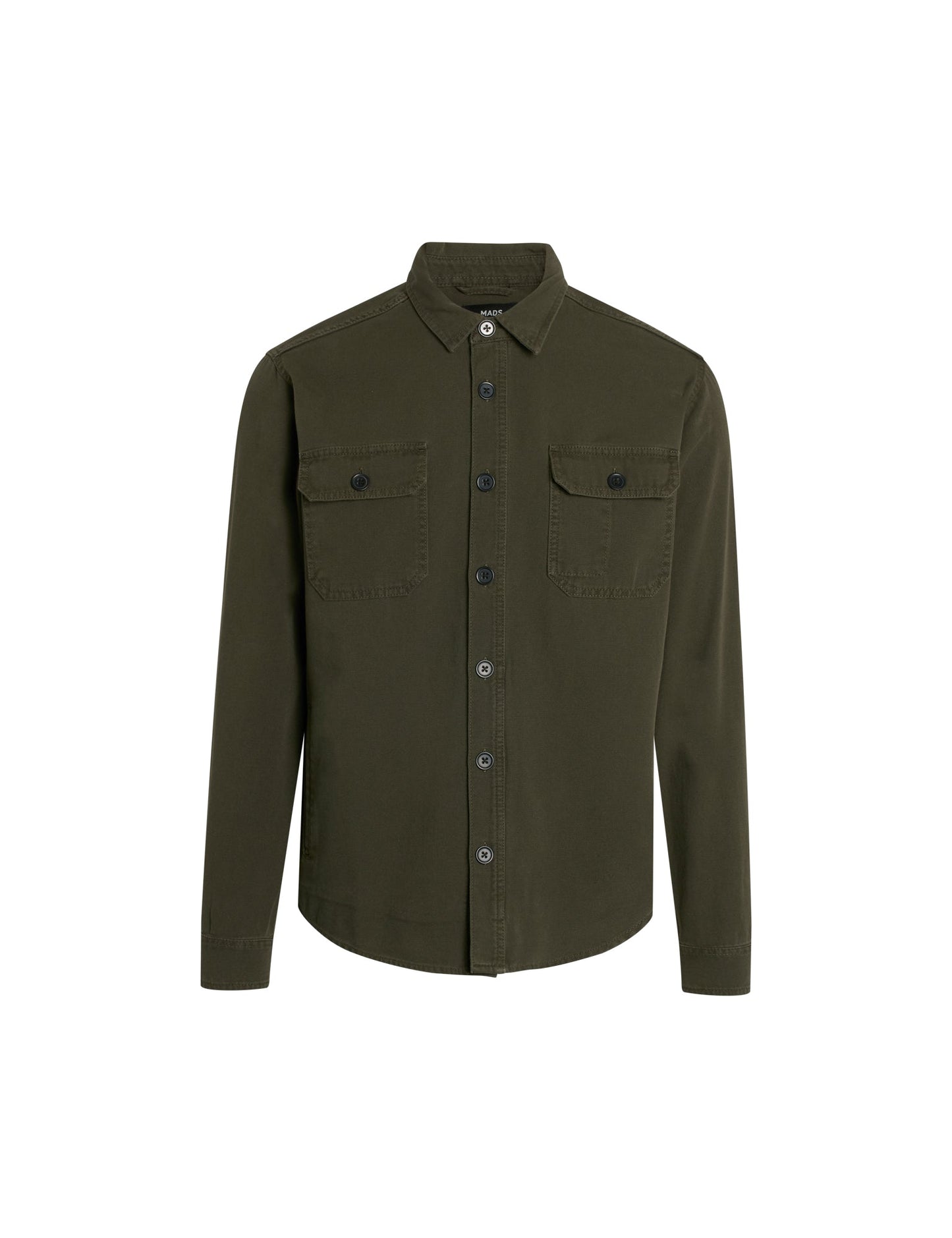Dyed Canvas Stern Shirt, Olive Night