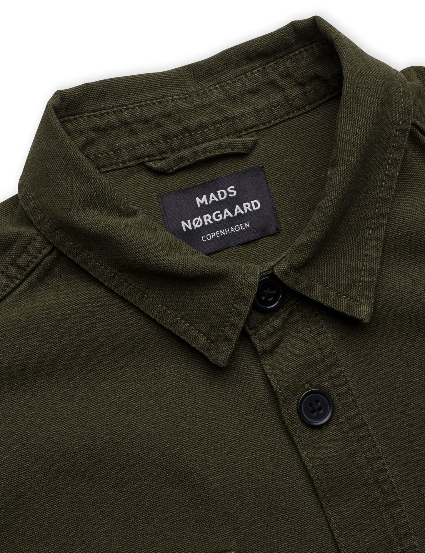 Dyed Canvas Stern Shirt, Olive Night