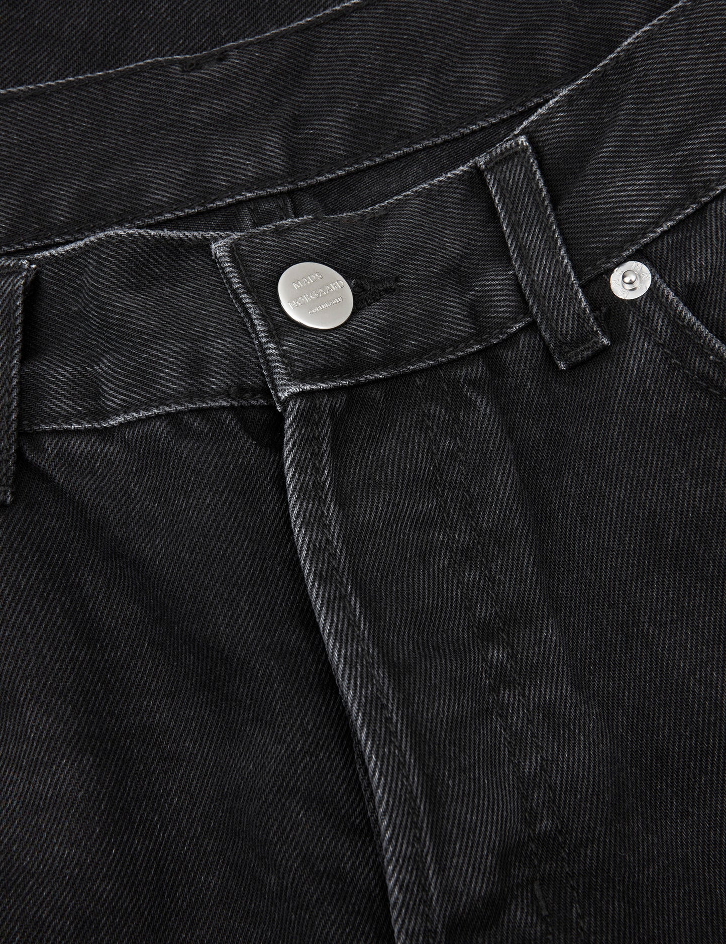 Organic Black Jas Jeans, Black Stone