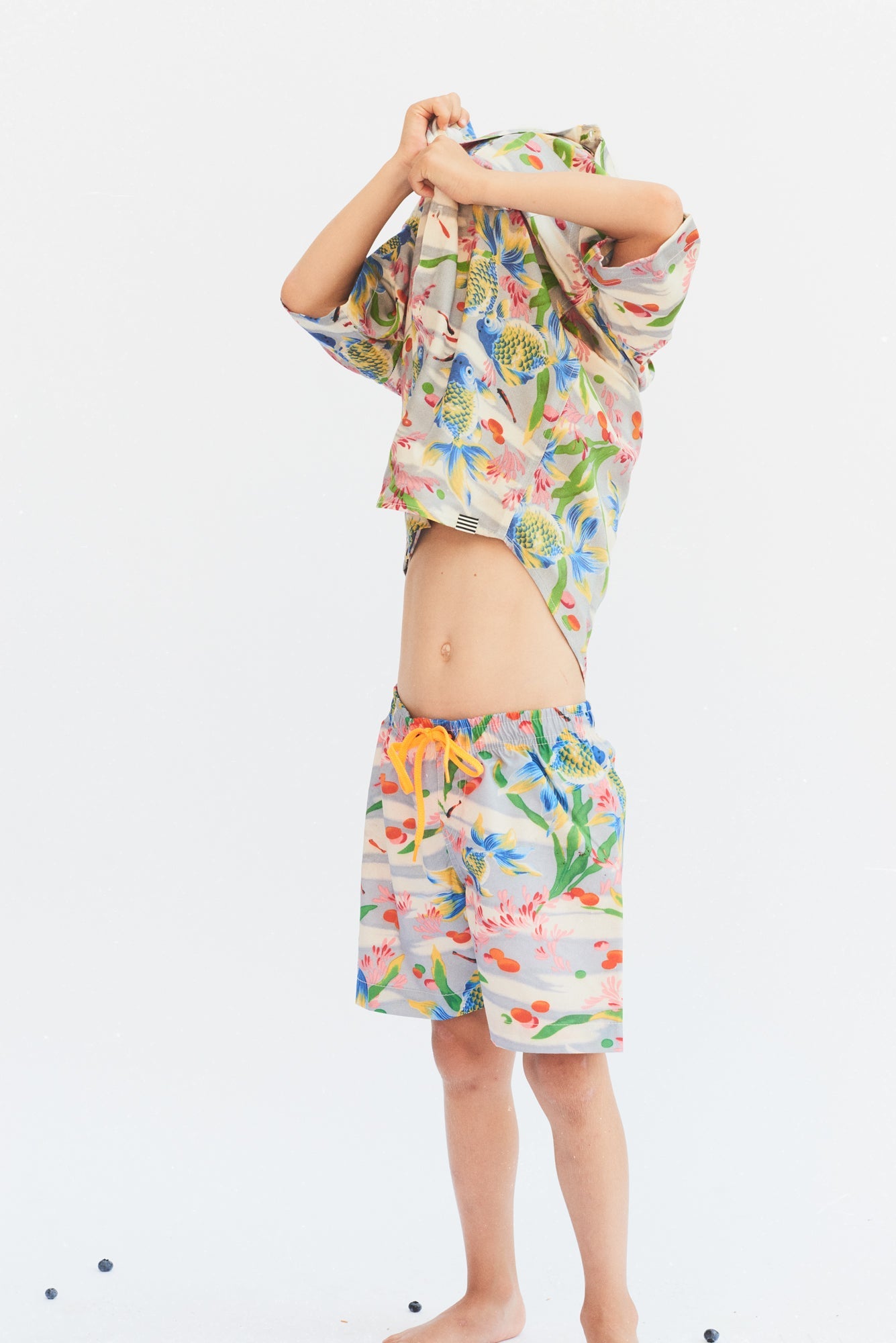 Beach Print Crawlino, Fantail