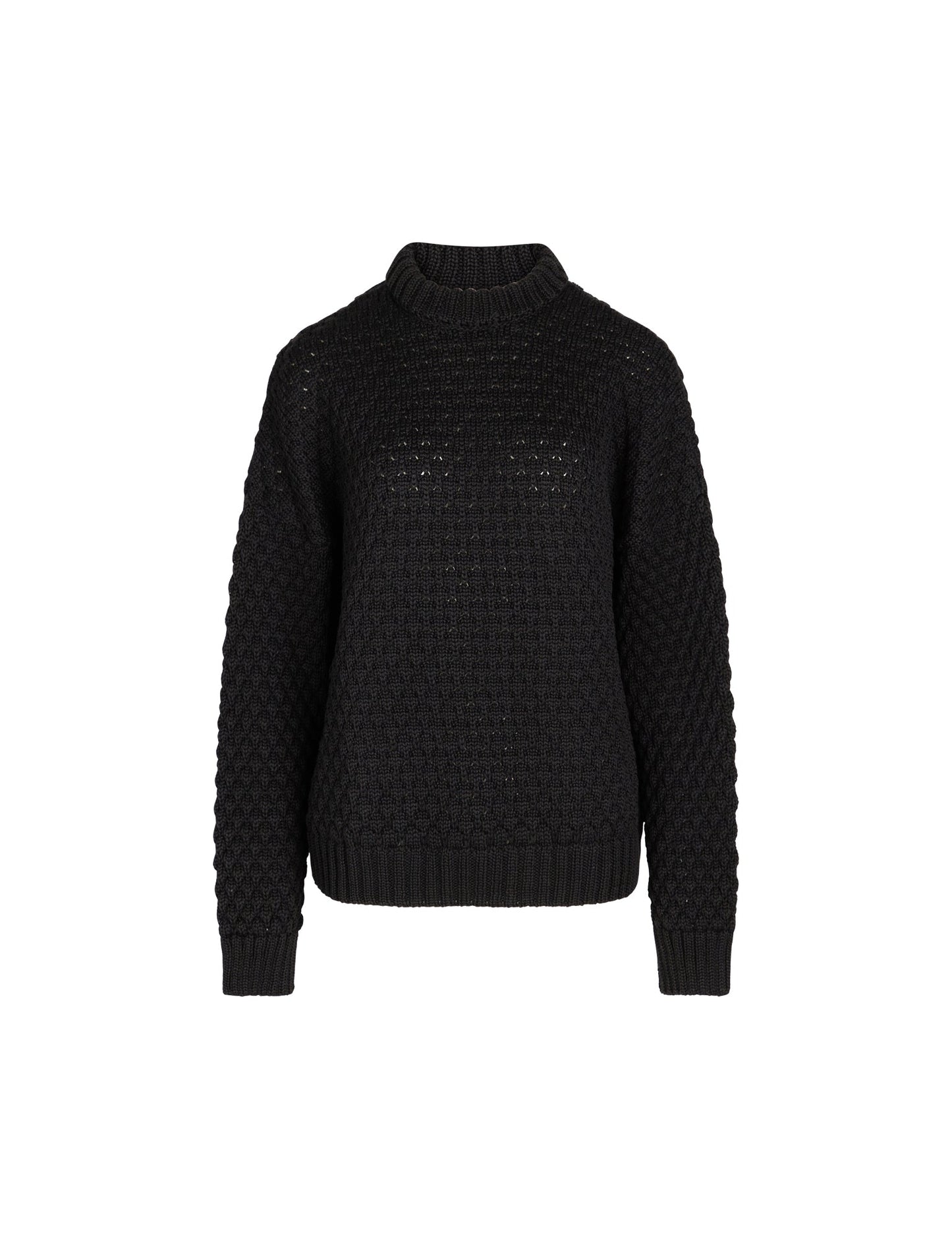 100% Wool Bruno Sweater, Black