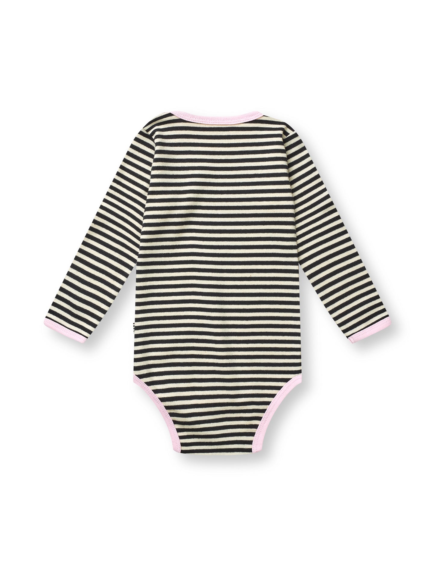 Soft Duo Striped Body, Off White/ Black / Pink