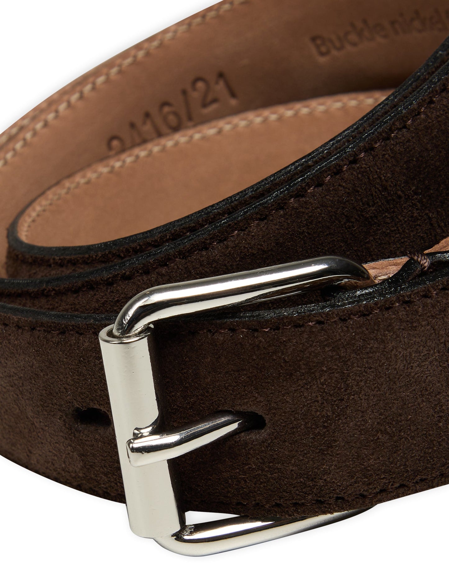 Suade Liam Belt,  Dark Brown