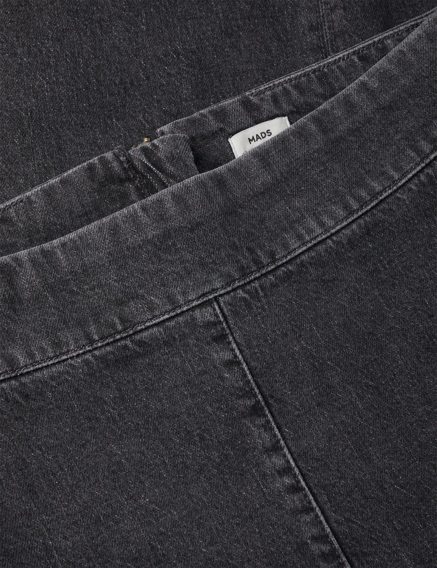 Black Denim Lunar Skirt, Black