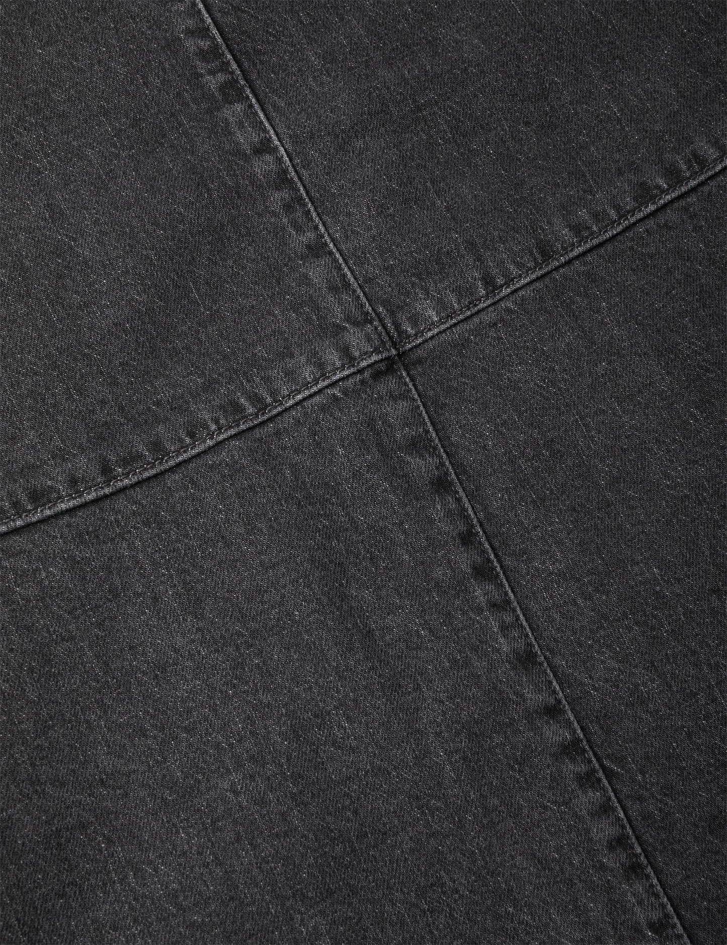 Black Denim Lunar Skirt, Black
