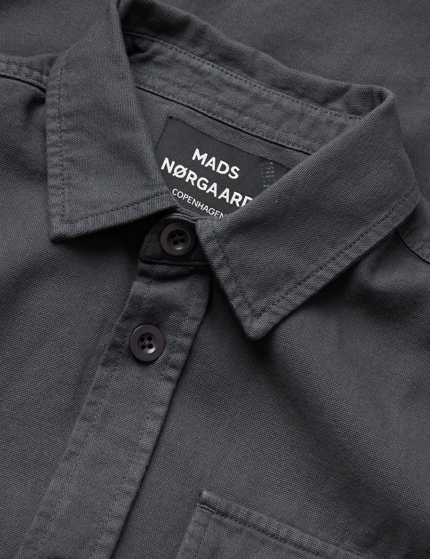 Dyed Canvas Skyler Shirt, Asphalt