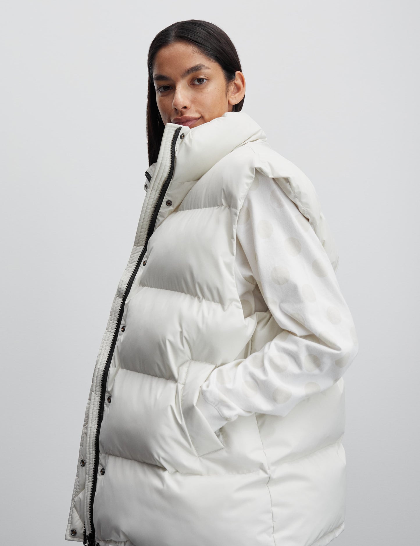 Recycle Jansy Vest, Silver Birch