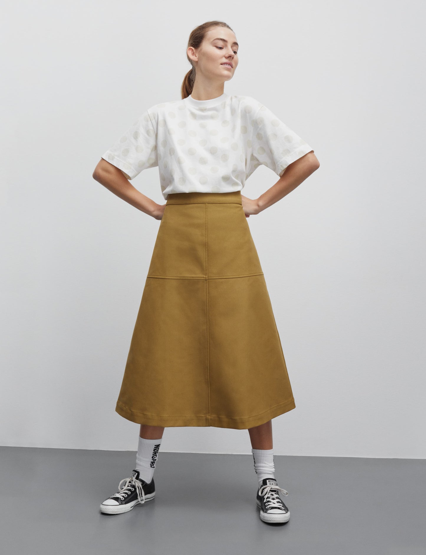 Heavy Twill Lunar Skirt, Lizard