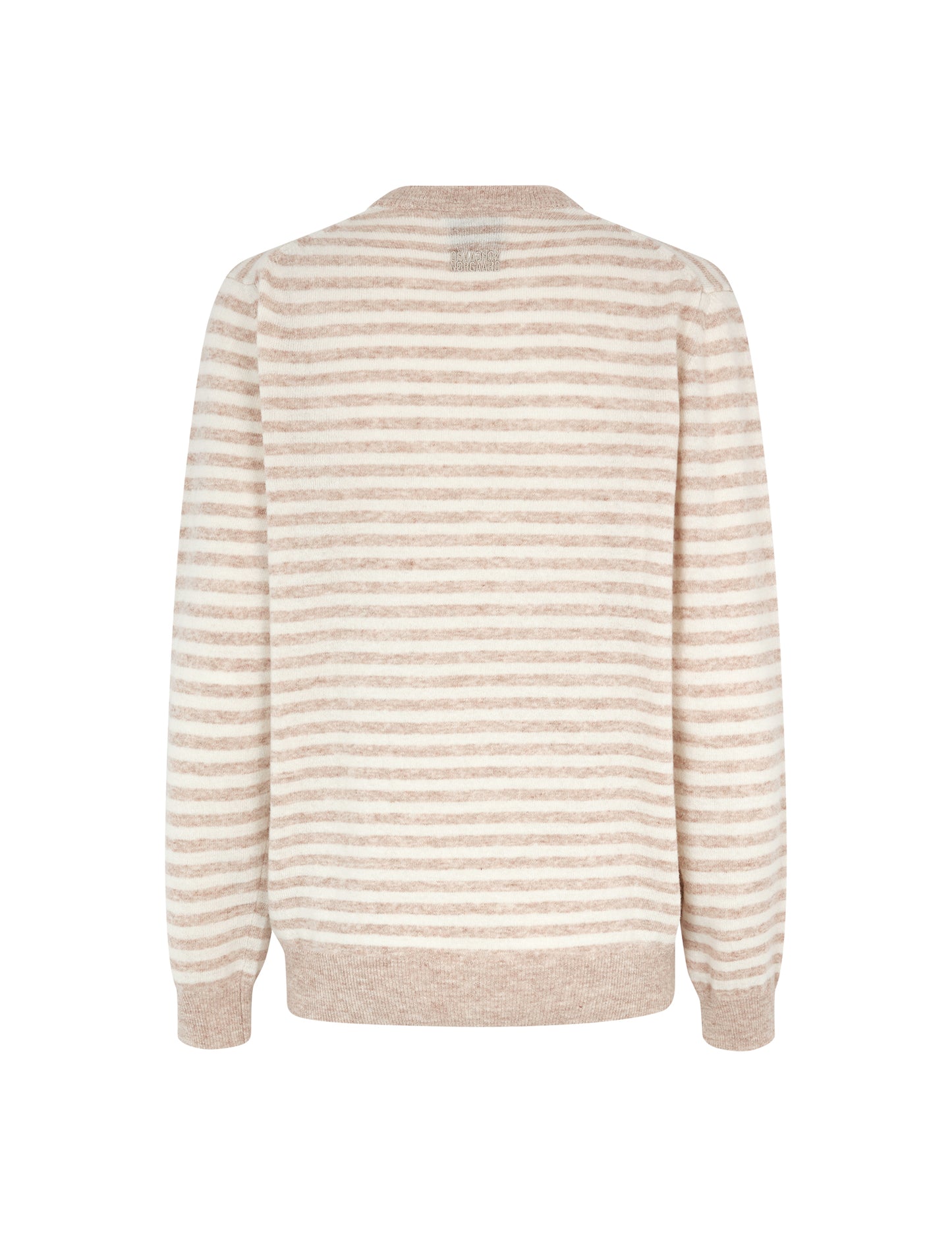 Eco Wool Stripe Kasey Sweater, Creme Brulee/Winter White