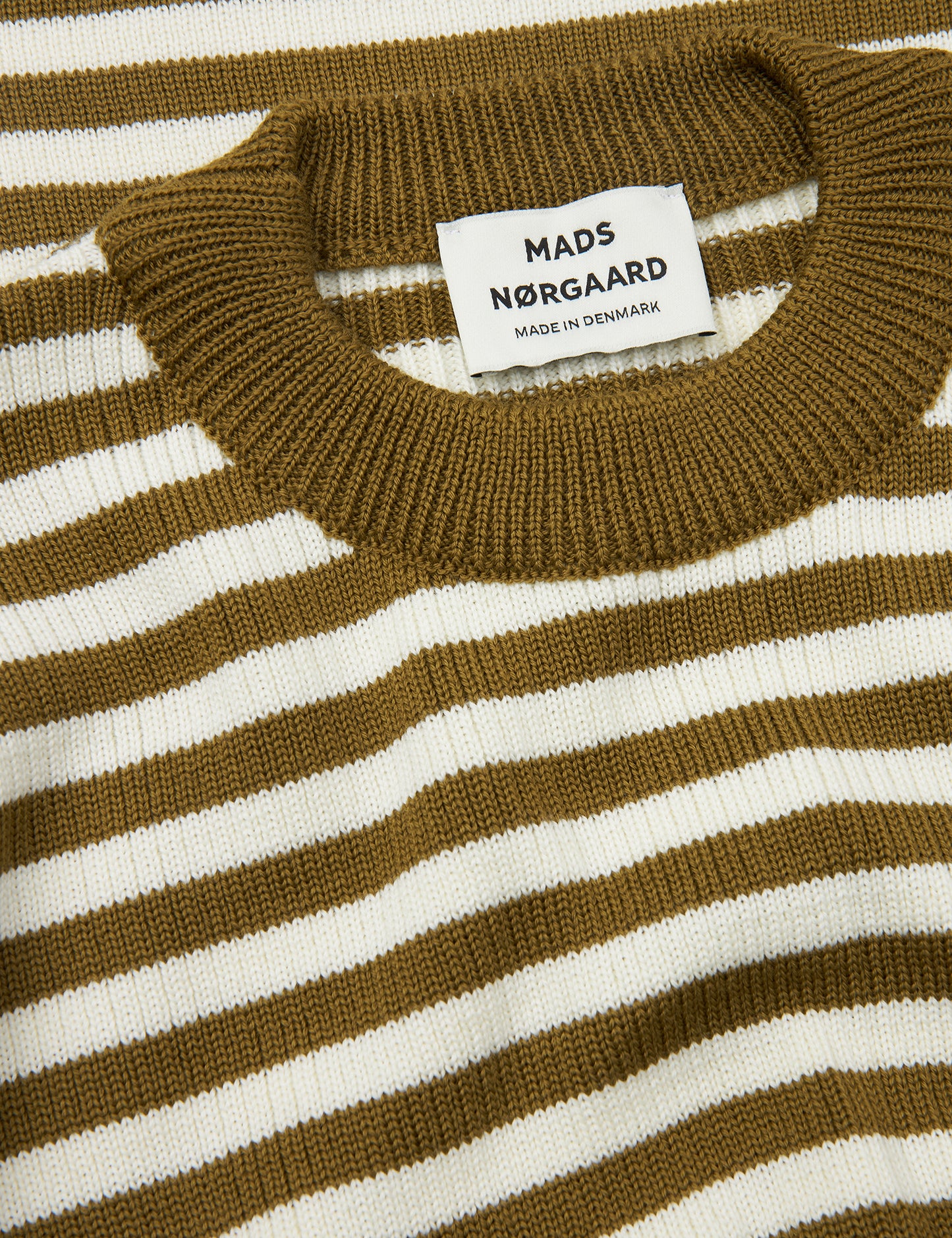 Sailor Wool Cast Sweater, Lizard/Cloud Dancer