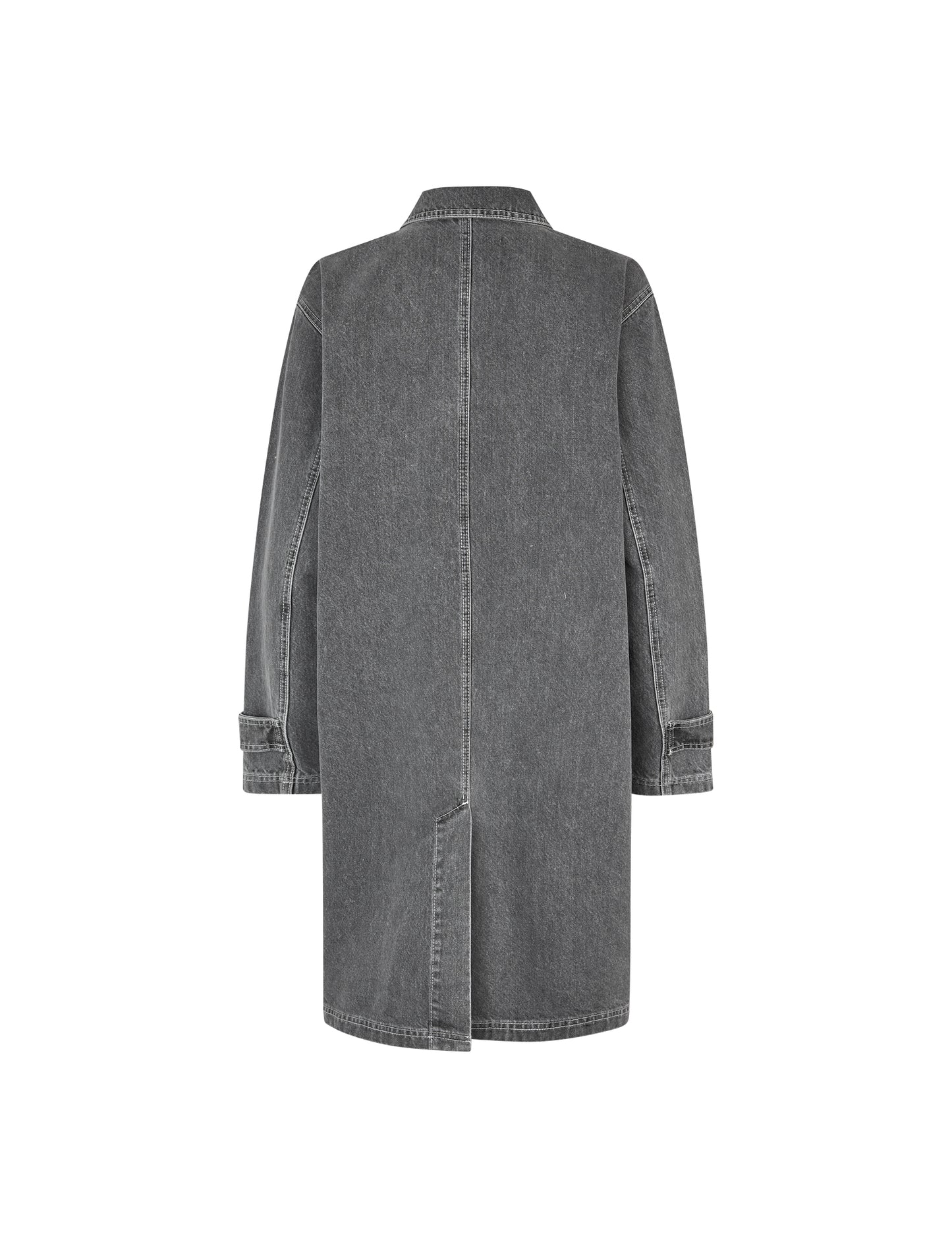 Grey Denim Jeiru Coat, Grey