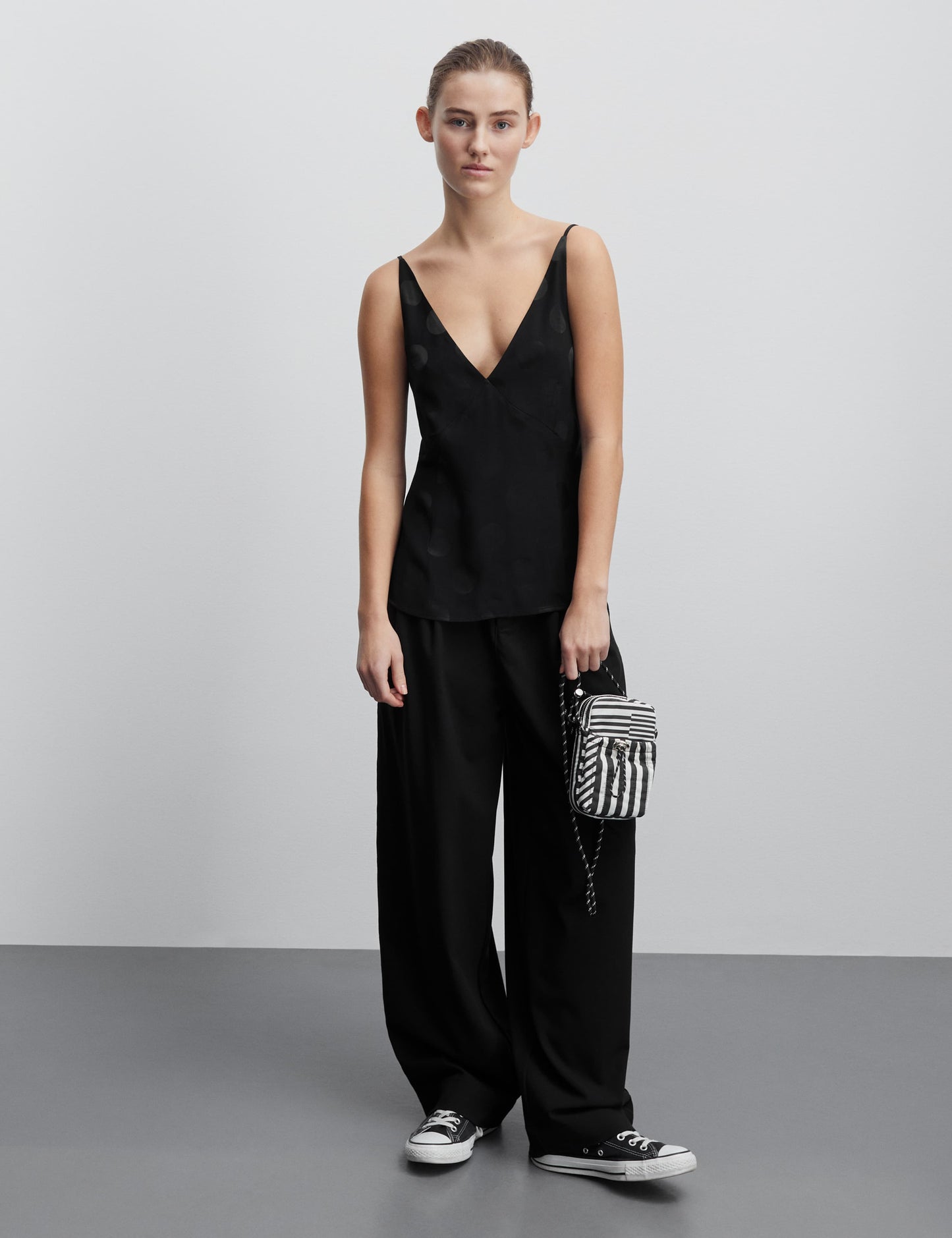 Recycled Sportina Paria Pants, Black