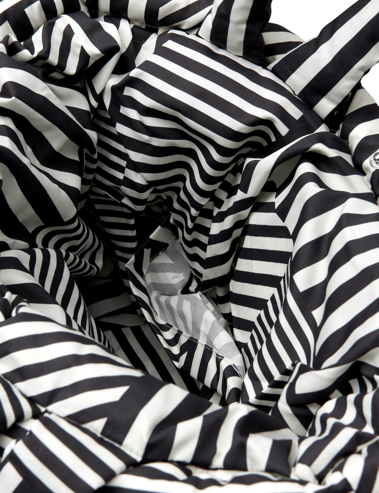 Duvet Dream Pillow Bag AOP, Stripe Play AOP/Black