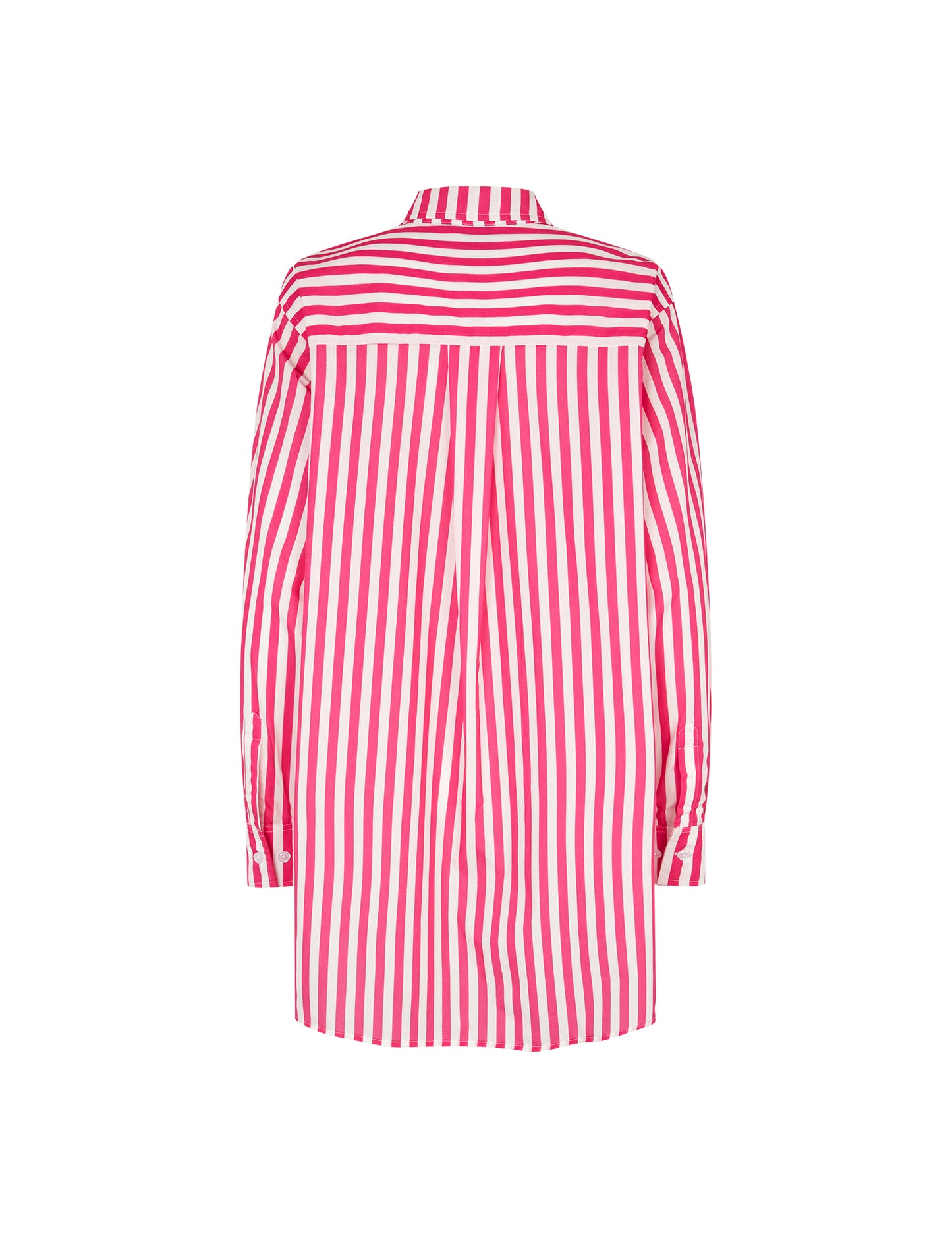Light Poplin Nuella Shirt AOP, Fuchsia Purple/Cloud Dancer