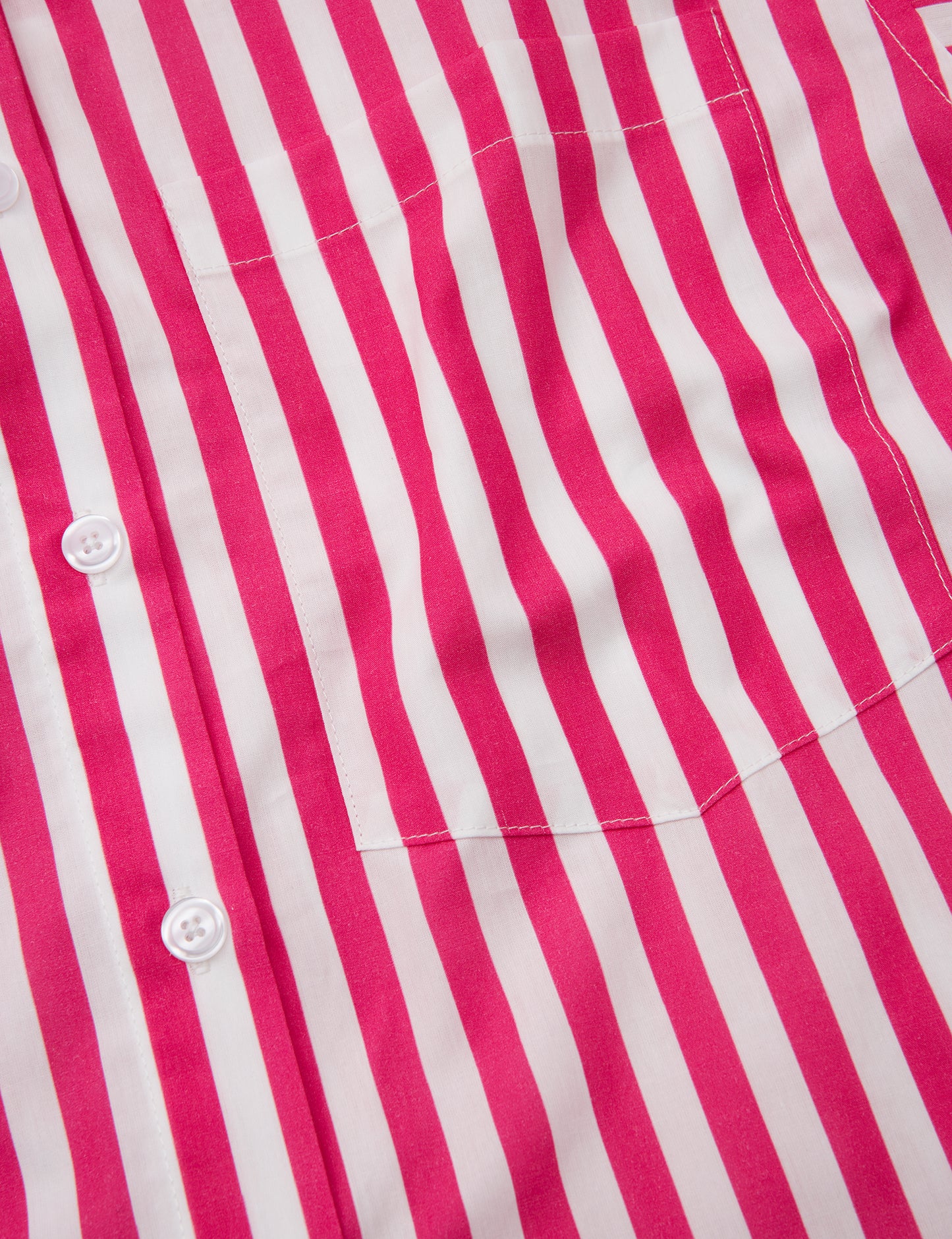 Light Poplin Nuella Shirt AOP, Fuchsia Purple/Cloud Dancer