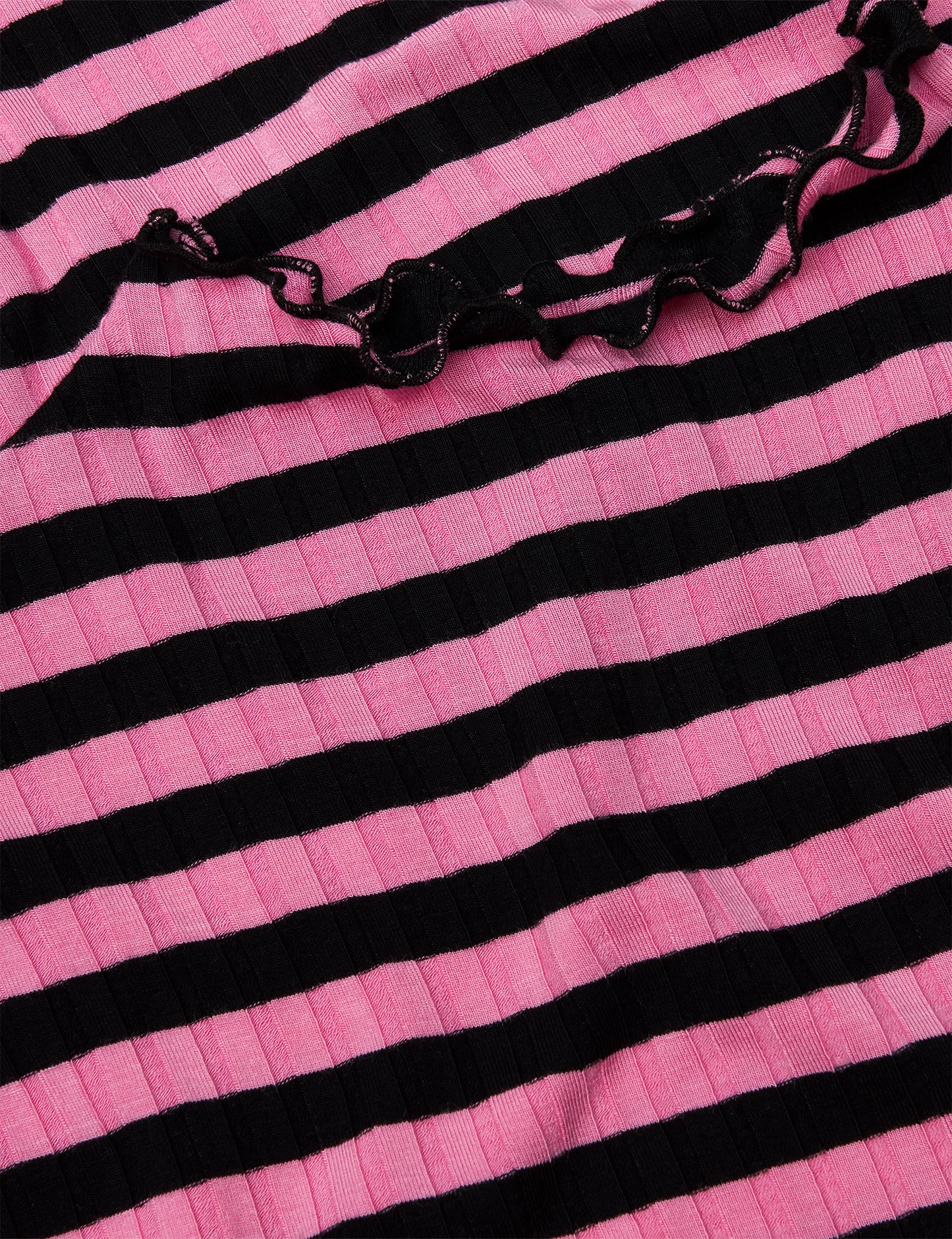 5x5 Stripe Trutte Tee, 5x5 Stripe/Begonia Pink