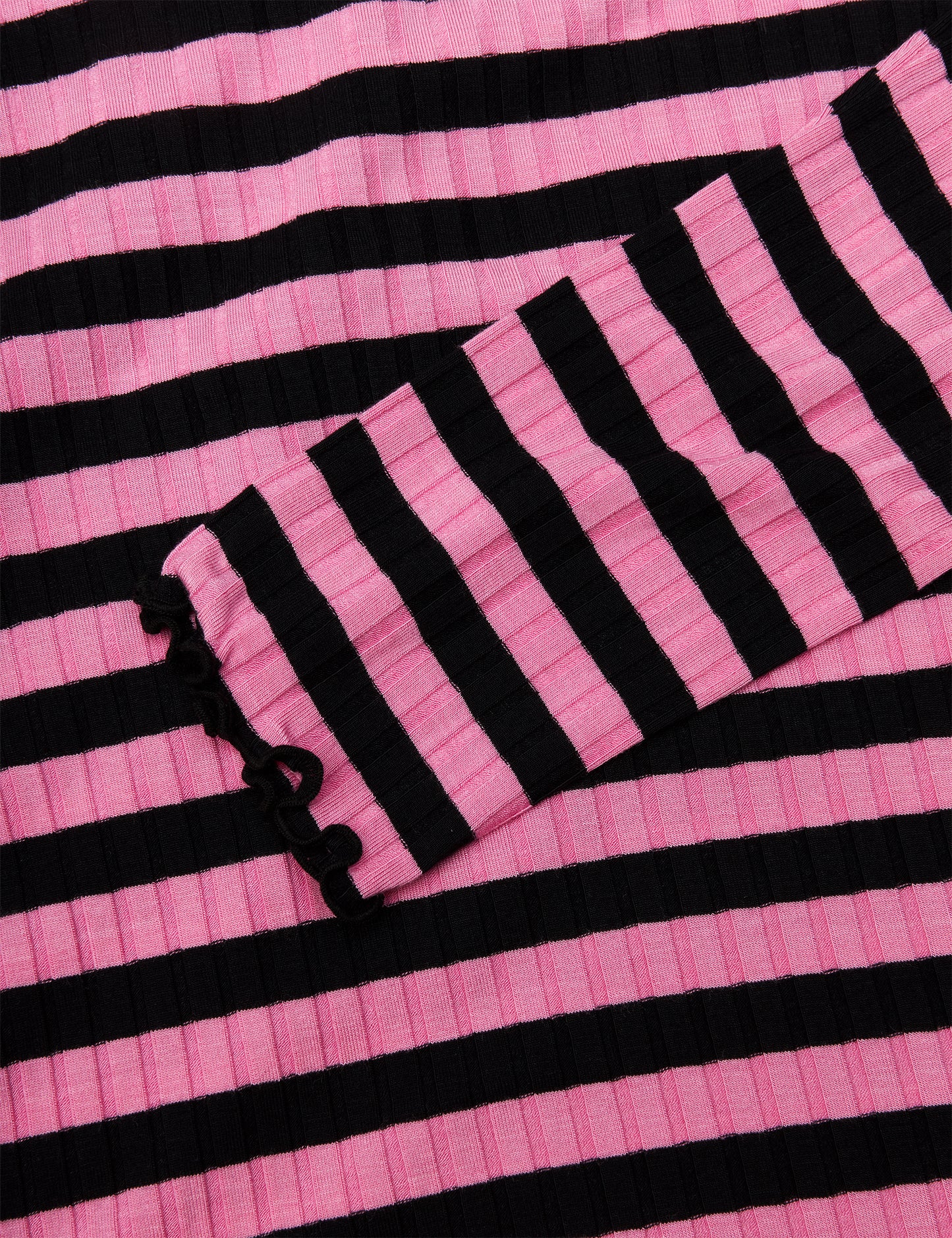 5x5 Stripe Boa Dress, 5x5 Stripe/Begonia Pink