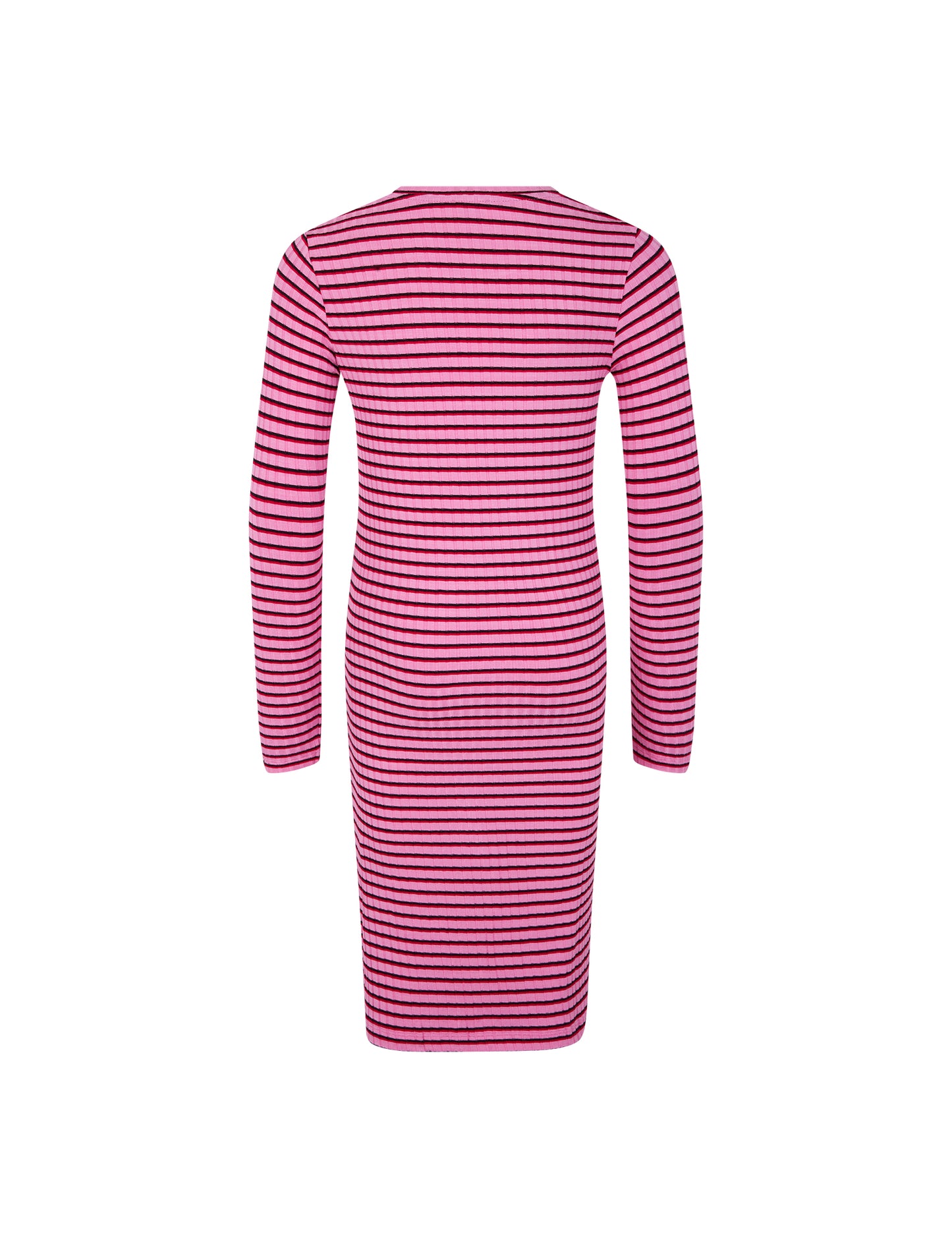 5x5 Stripe Dubina Dress, 5x5 Stripe/Begonia Pink