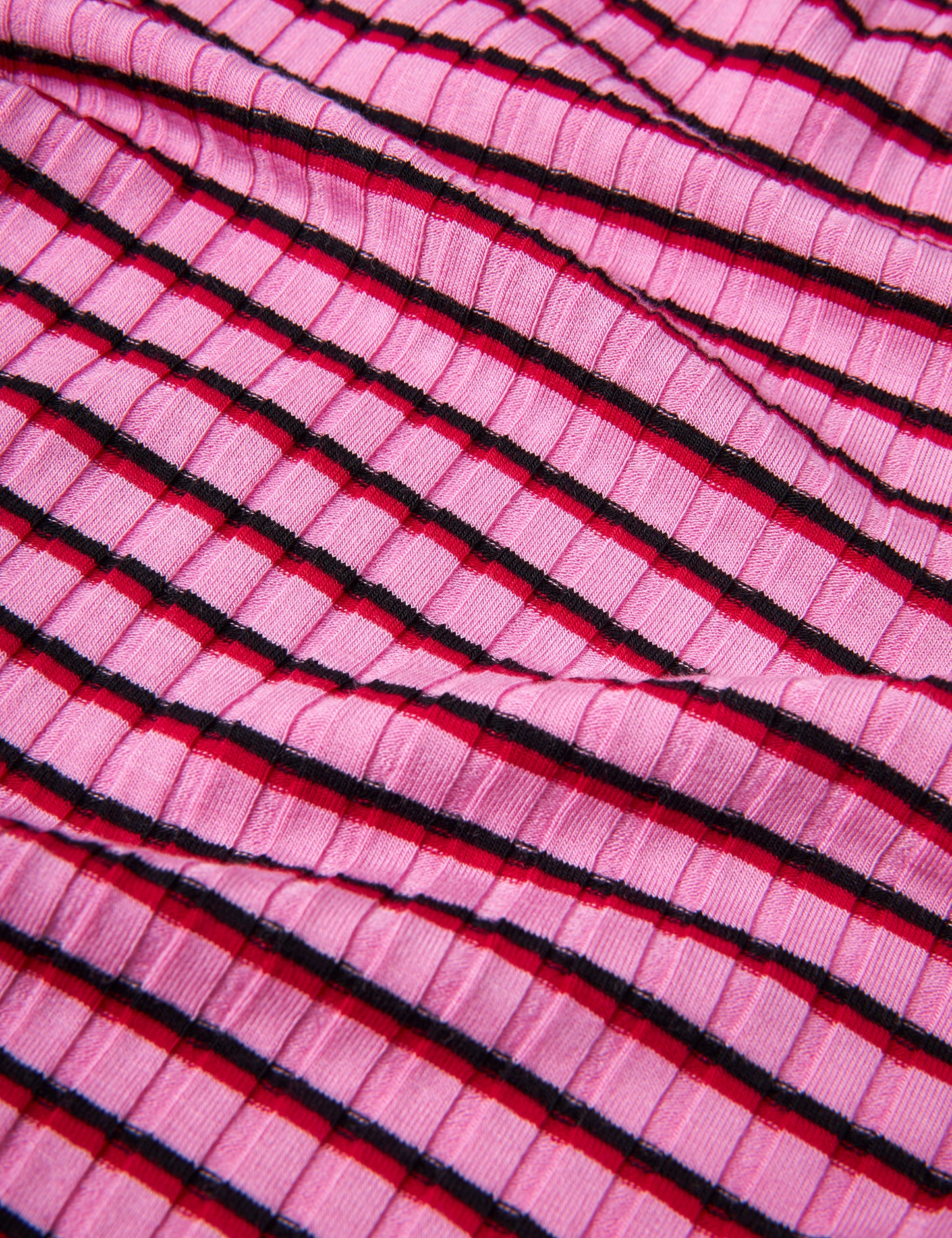 5x5 Stripe Dubina Dress, 5x5 Stripe/Begonia Pink