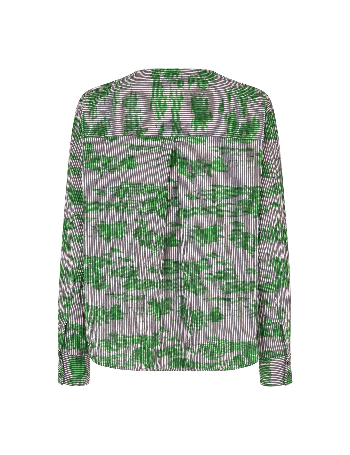 Crinckle Pop Fleur Shirt AOP, Cloud AOP/Andean Toucan
