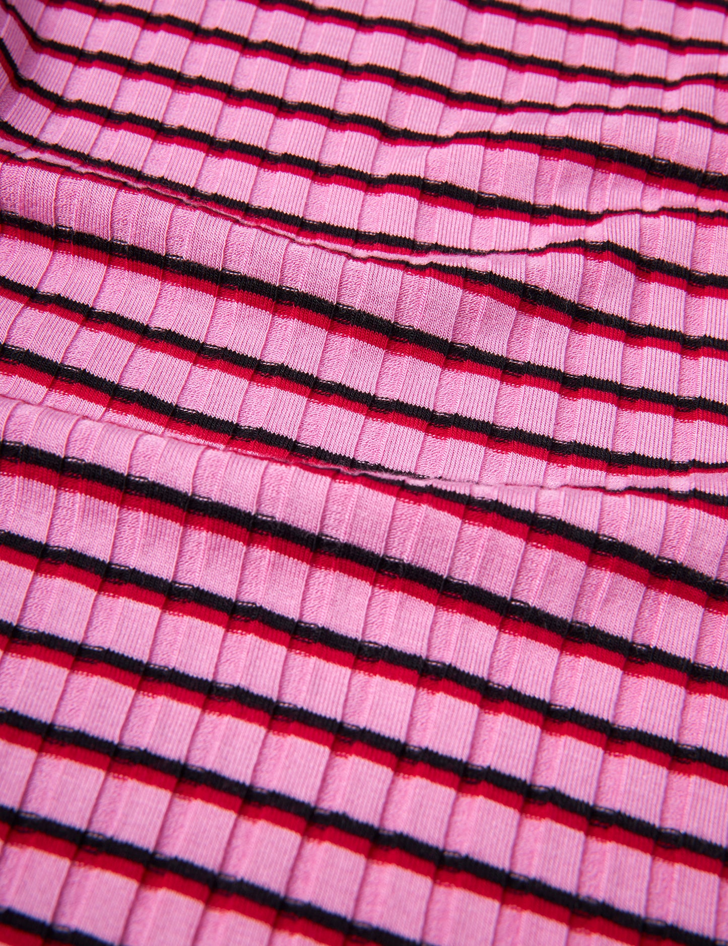 5x5 Stripe Titte Top, 5x5 Stripe/Begonia Pink