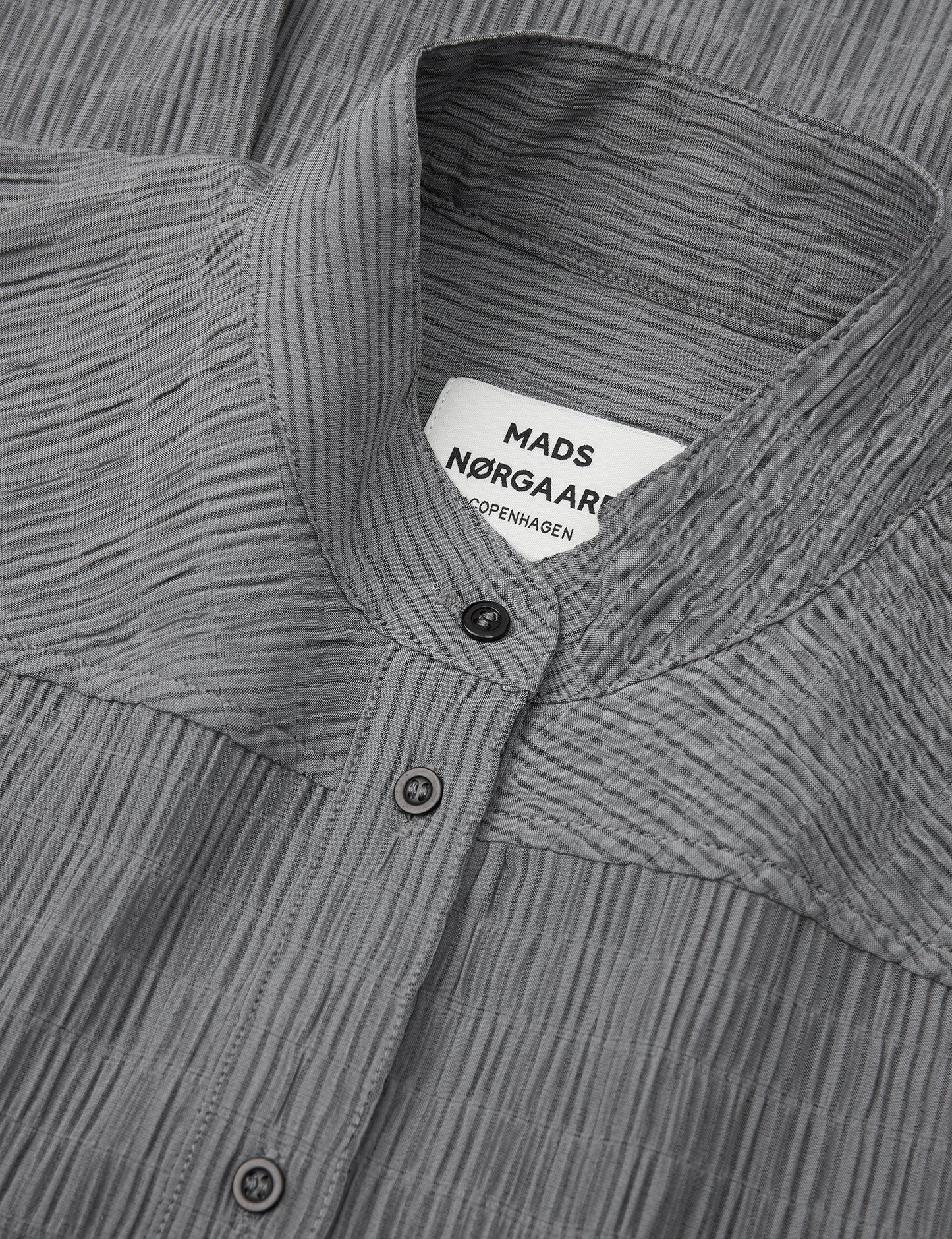 Crinckle Pop Fran Shirt, Asphalt/Black