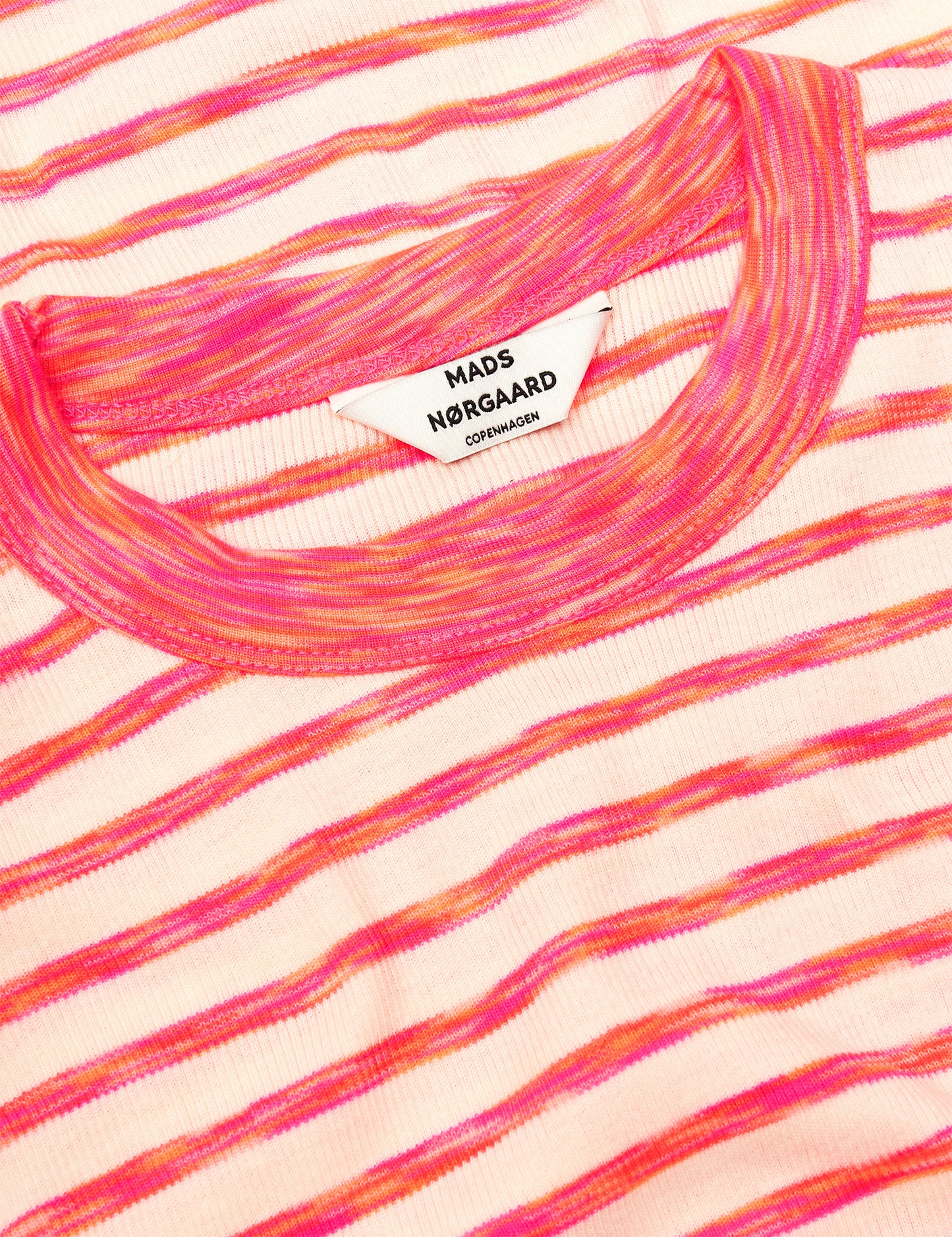 2x2 Cotton Stripe N Trine Tee, 2x2 Stripe/Diva Pink