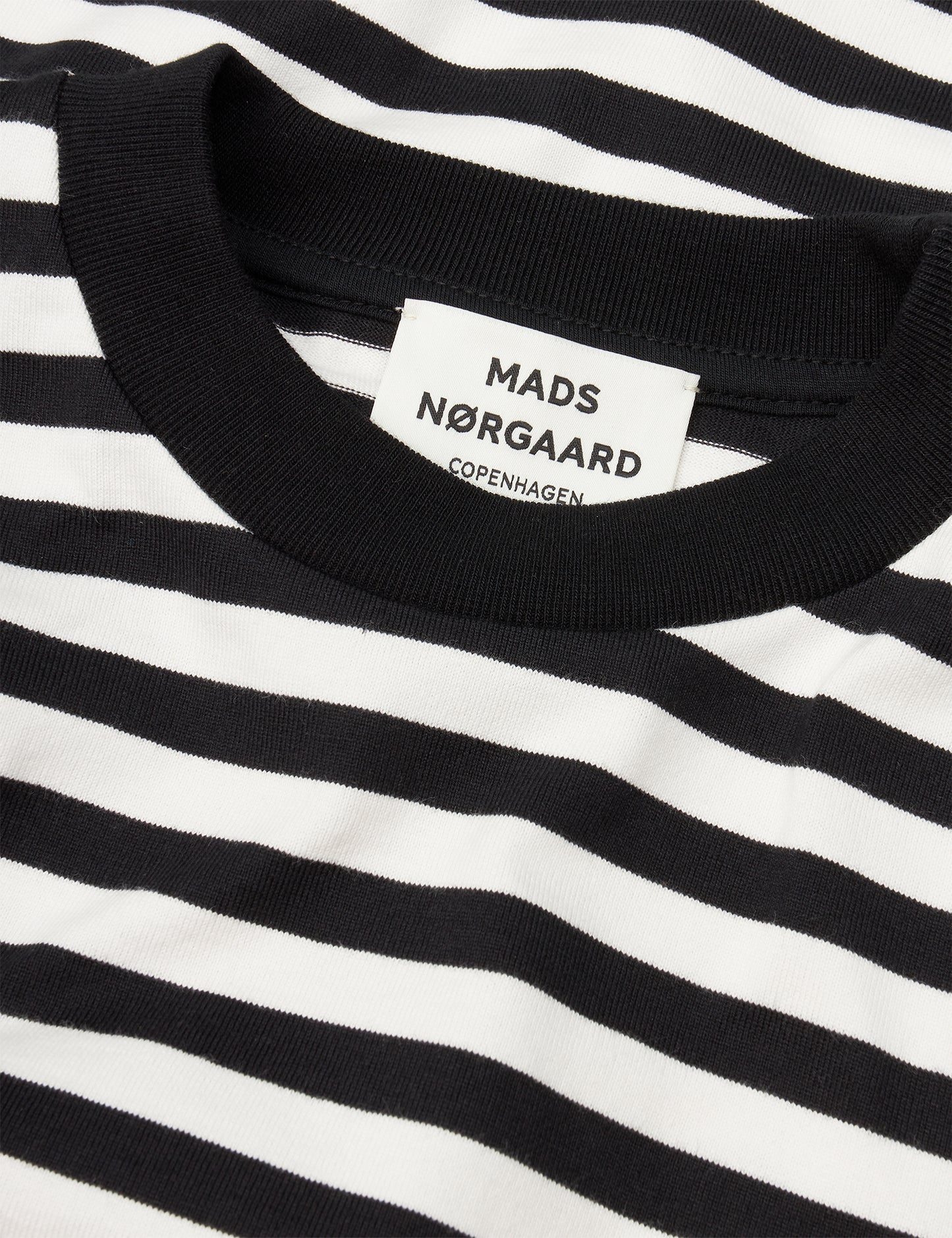 Heavy Single Stripe Nolly Dress, Black/Snowwhite