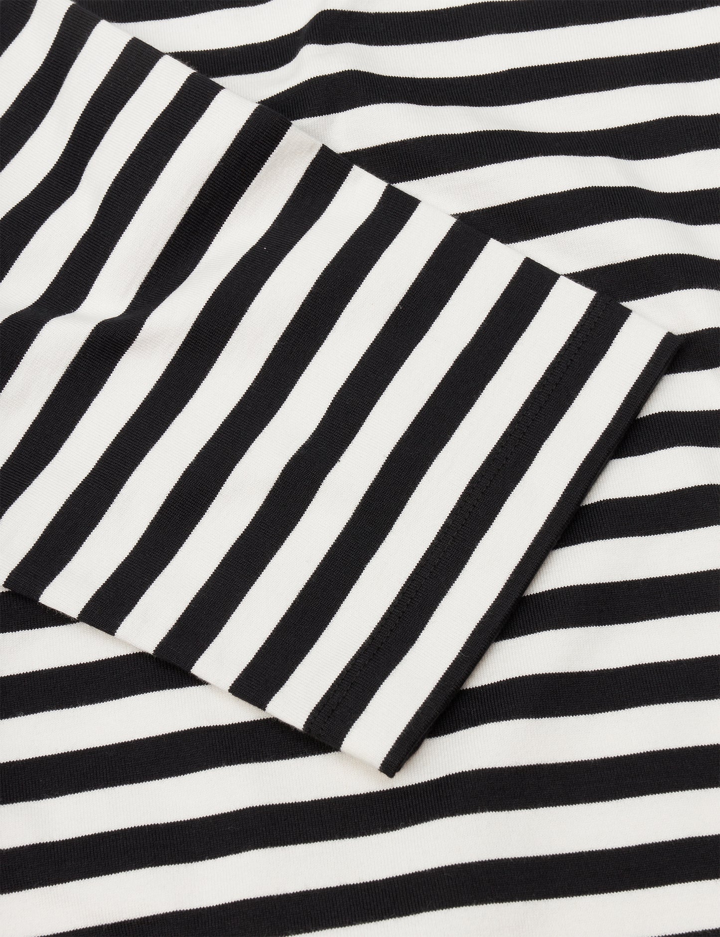 Heavy Single Stripe Nolly Dress, Black/Snowwhite