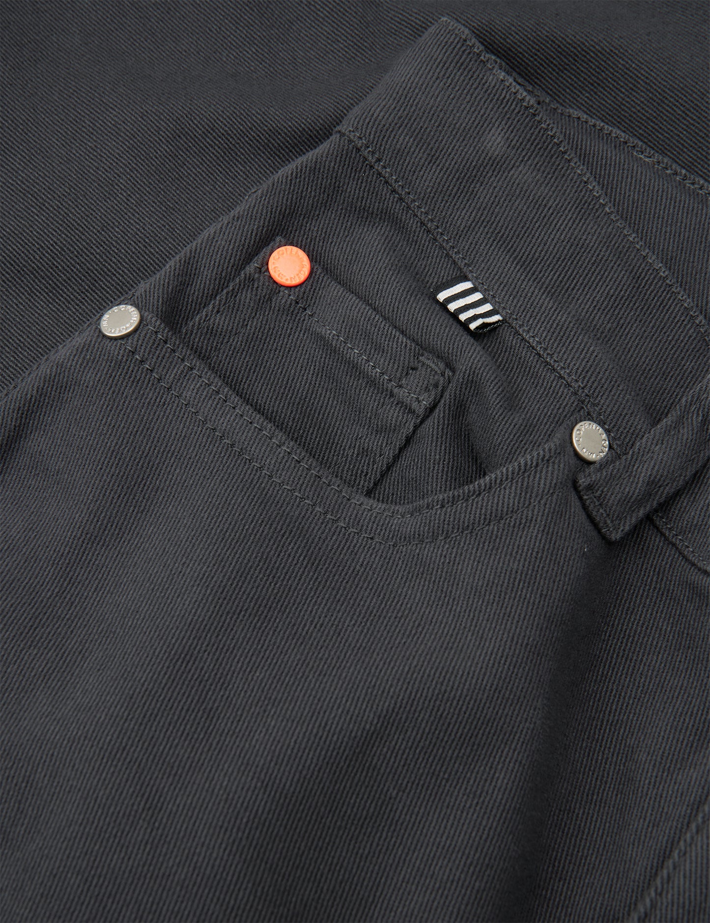 Coloured Denim Loozy Pants, Asphalt